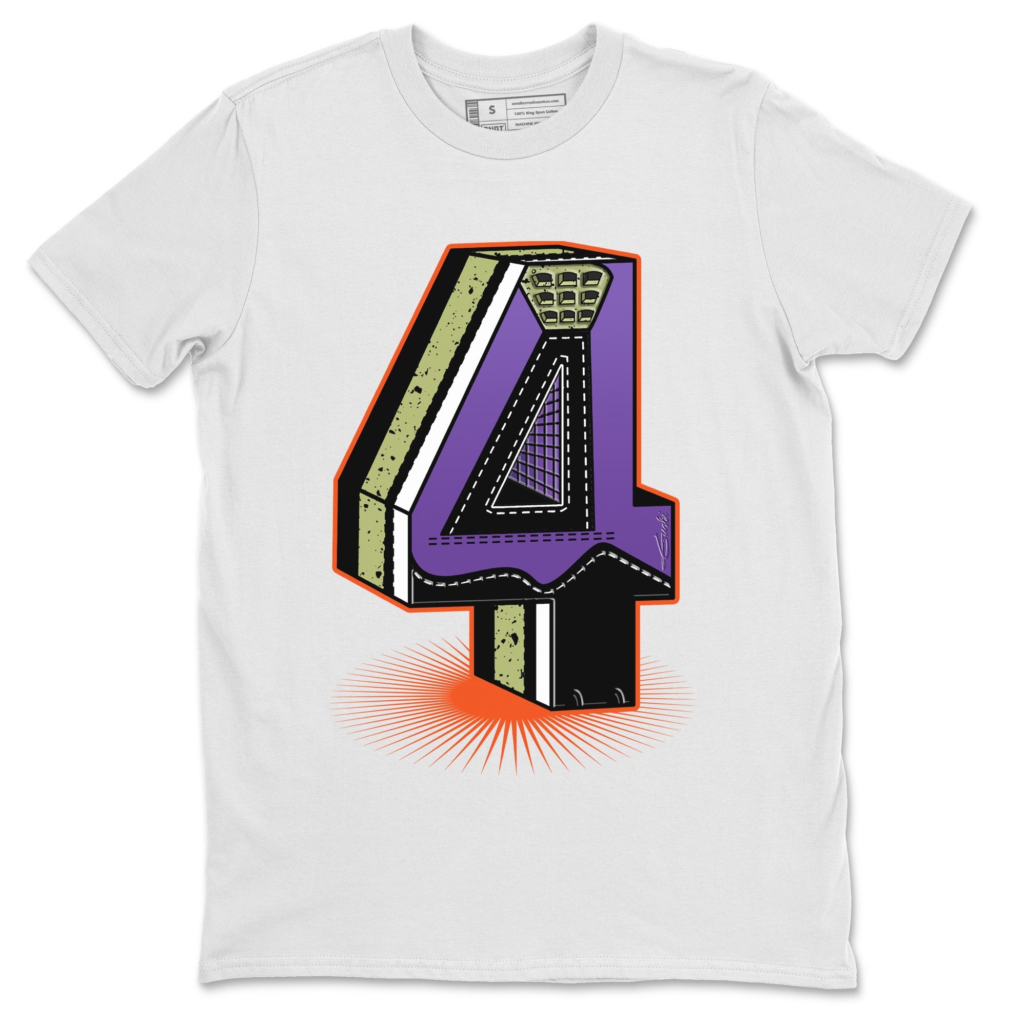 Four Statue Unisex Tops - Air Jordan 4 Canyon Purple