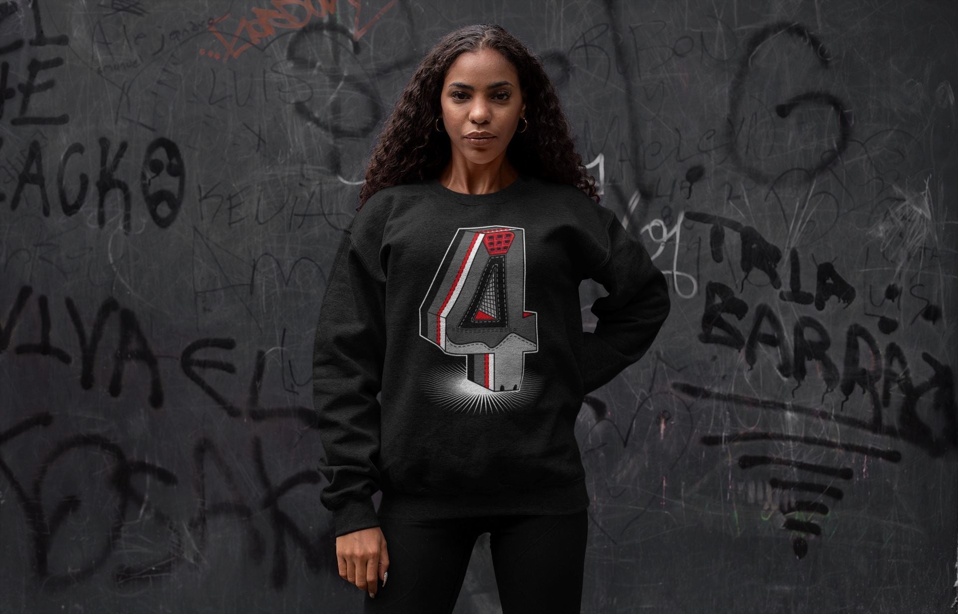 Four Statue Unisex Tops - Air Jordan 4 Infrared