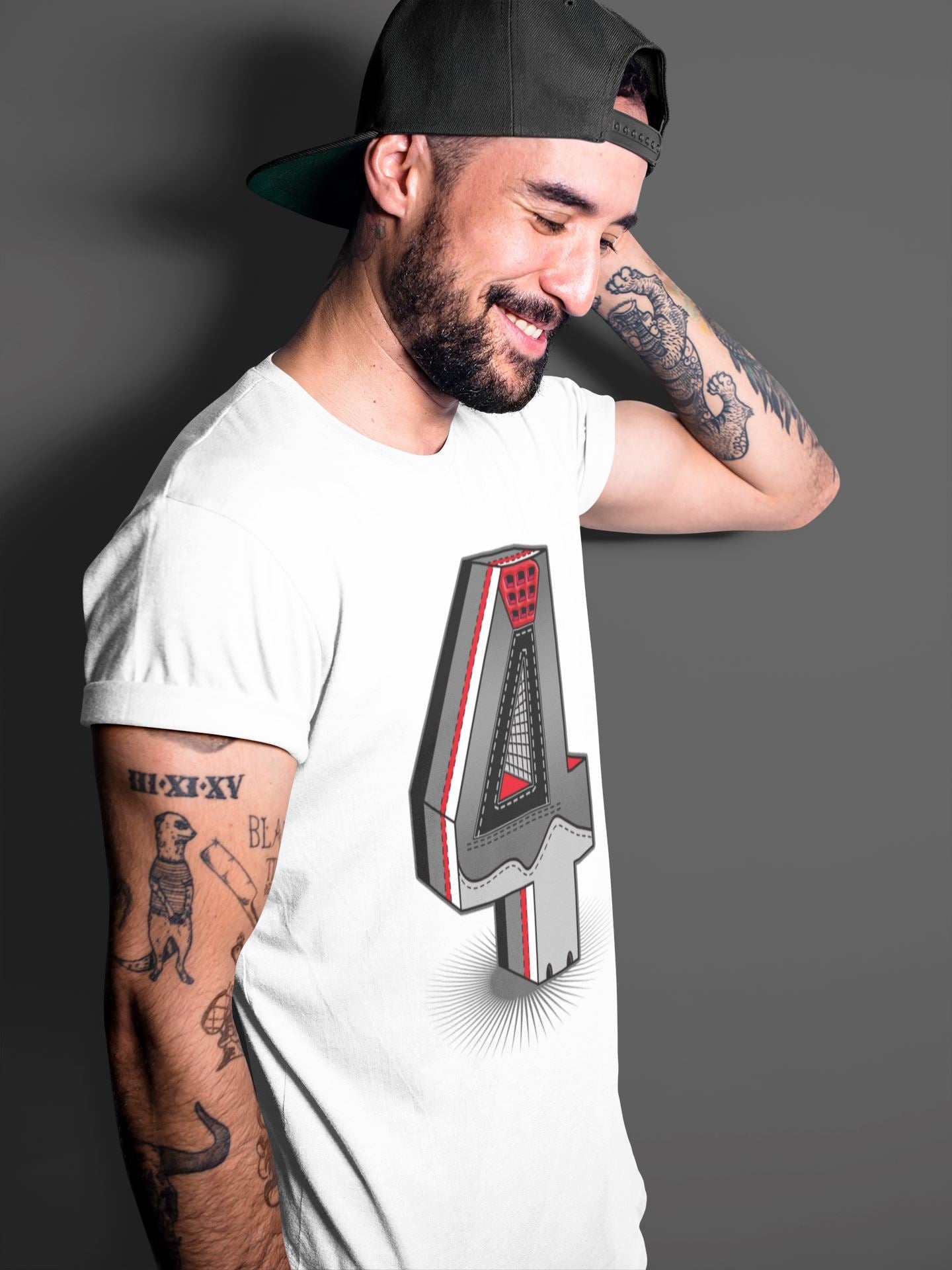 Four Statue Unisex Tops - Air Jordan 4 Infrared