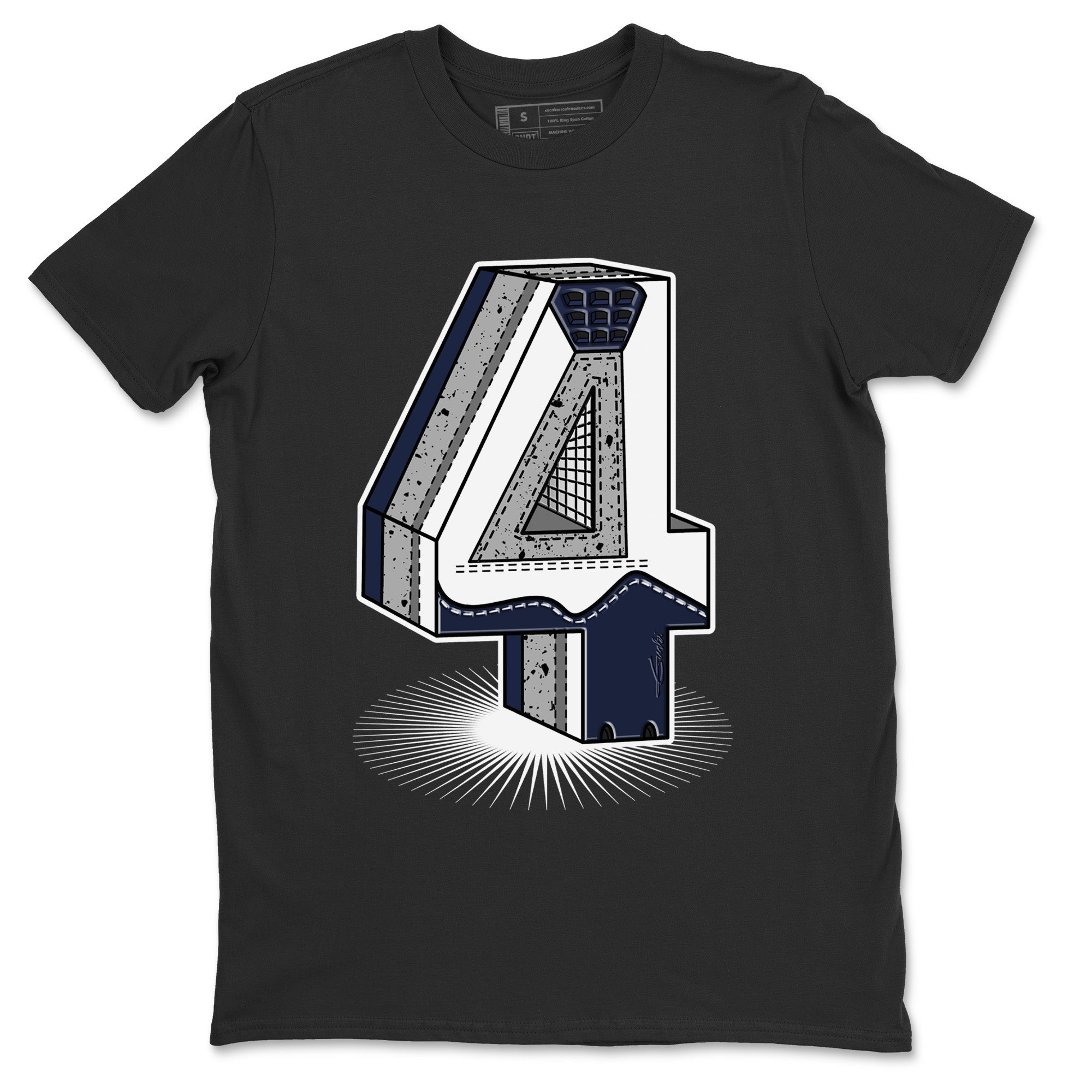 Four Statue Unisex Tops - Air Jordan 4 Midnight Navy