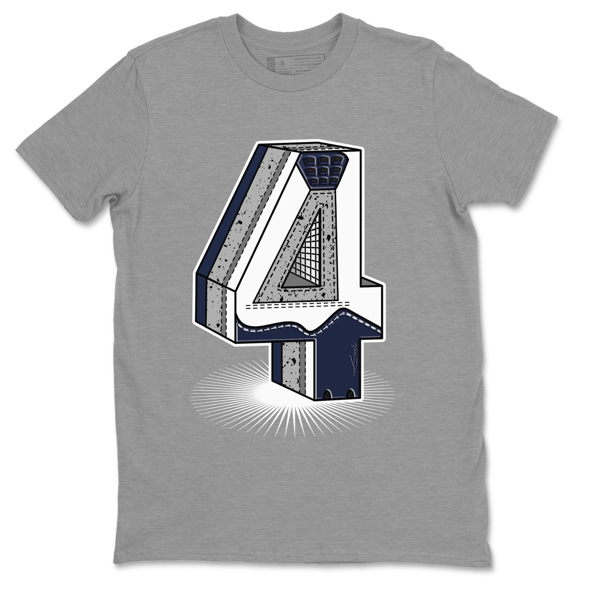Four Statue Unisex Tops - Air Jordan 4 Midnight Navy
