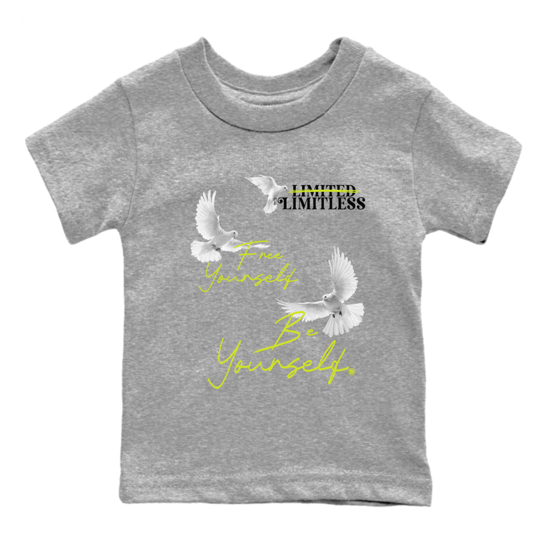 Free Yourself Be Yourself snkmatch Tees Kids - Air Foamposite One Black Volt