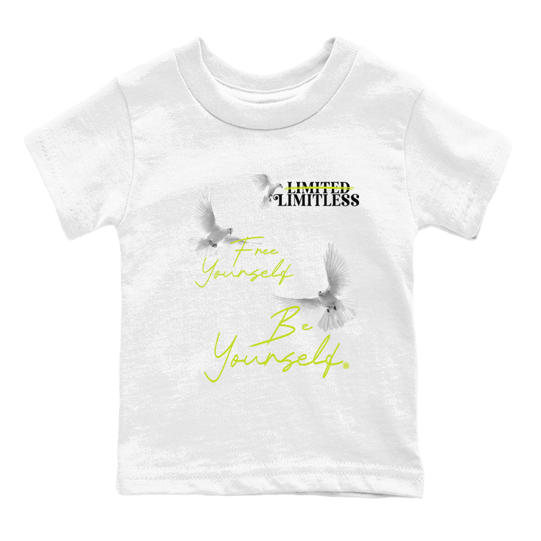 Free Yourself Be Yourself snkmatch Tees Kids - Air Foamposite One Black Volt
