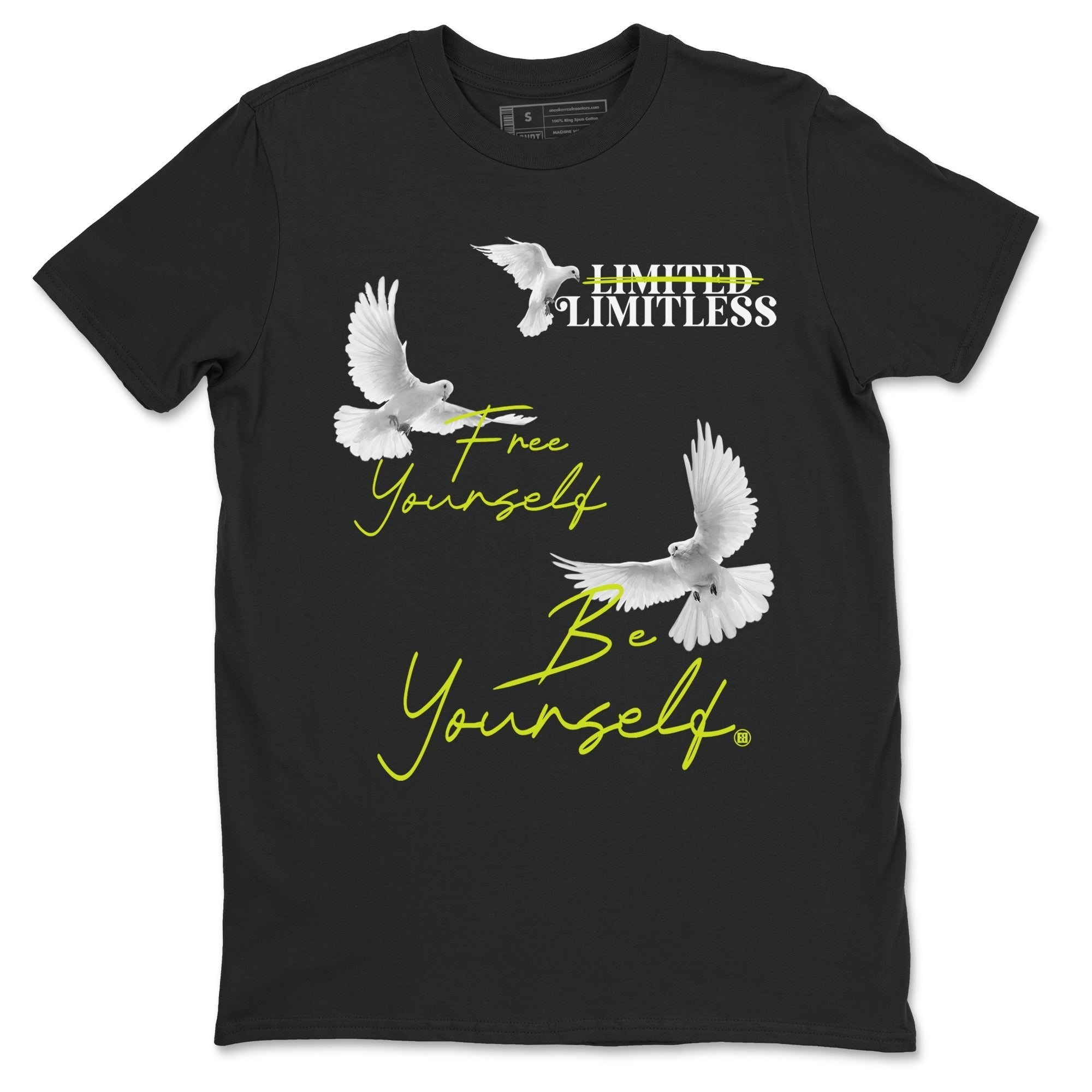 Free Yourself Be Yourself snkmatch Tees - Air Foamposite One Black Volt
