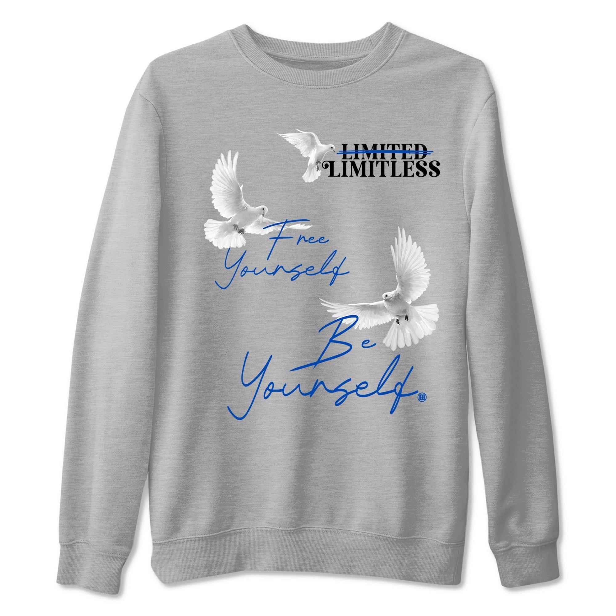 Free Yourself Be Yourself snkmatch Tees - Air Jordan 1 Game Royal