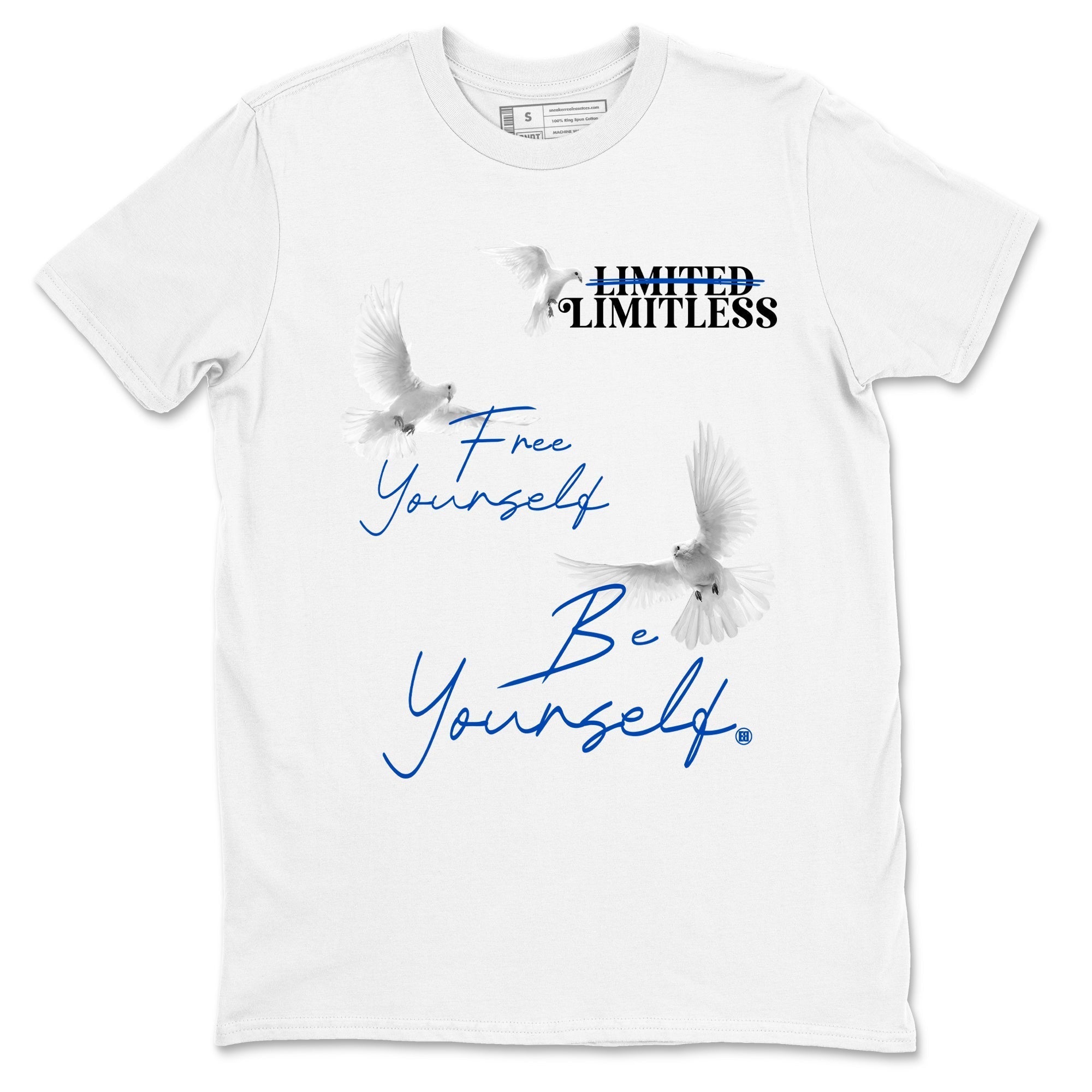 Free Yourself Be Yourself snkmatch Tees - Air Jordan 1 Game Royal