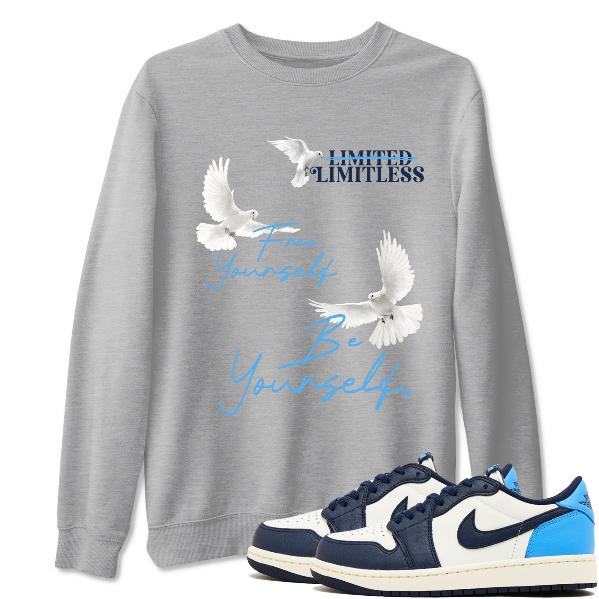 Free Yourself Be Yourself snkmatch Tees - Air Jordan 1 Obsidian