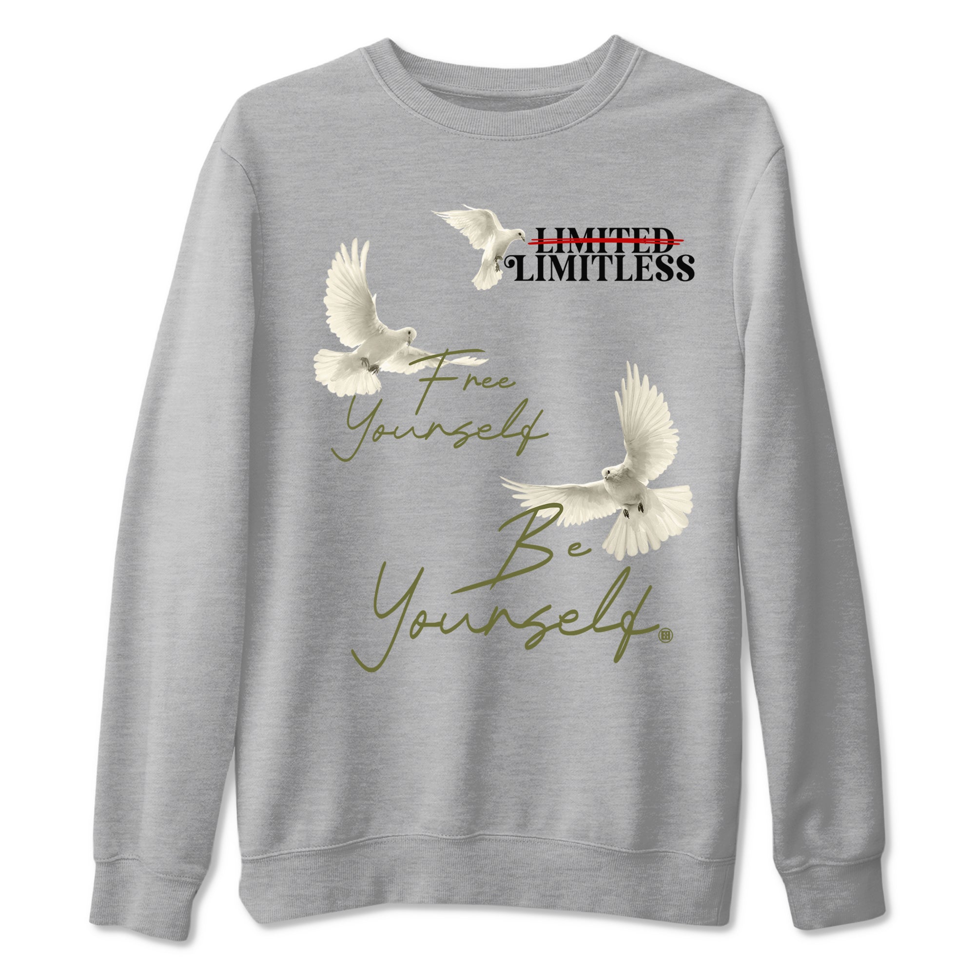 Free Yourself Be Yourself snkmatch Tees - Air Jordan 1 Travis Scott Medium Olive