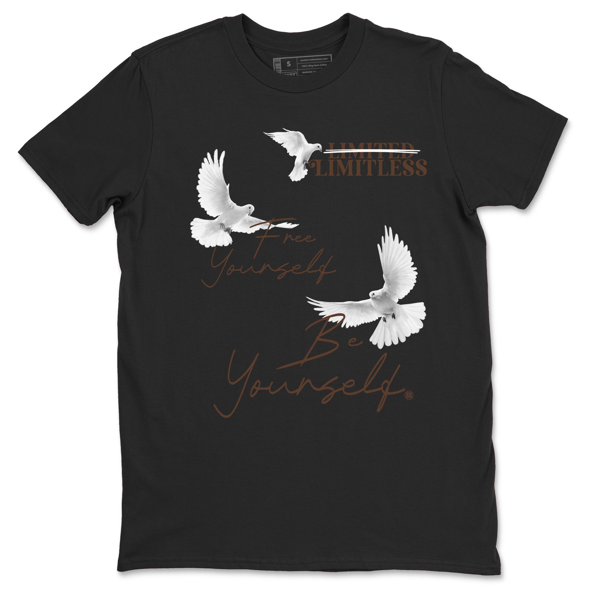 Free Yourself Be Yourself snkmatch Tees - Air Jordan 12 Baroque Brown