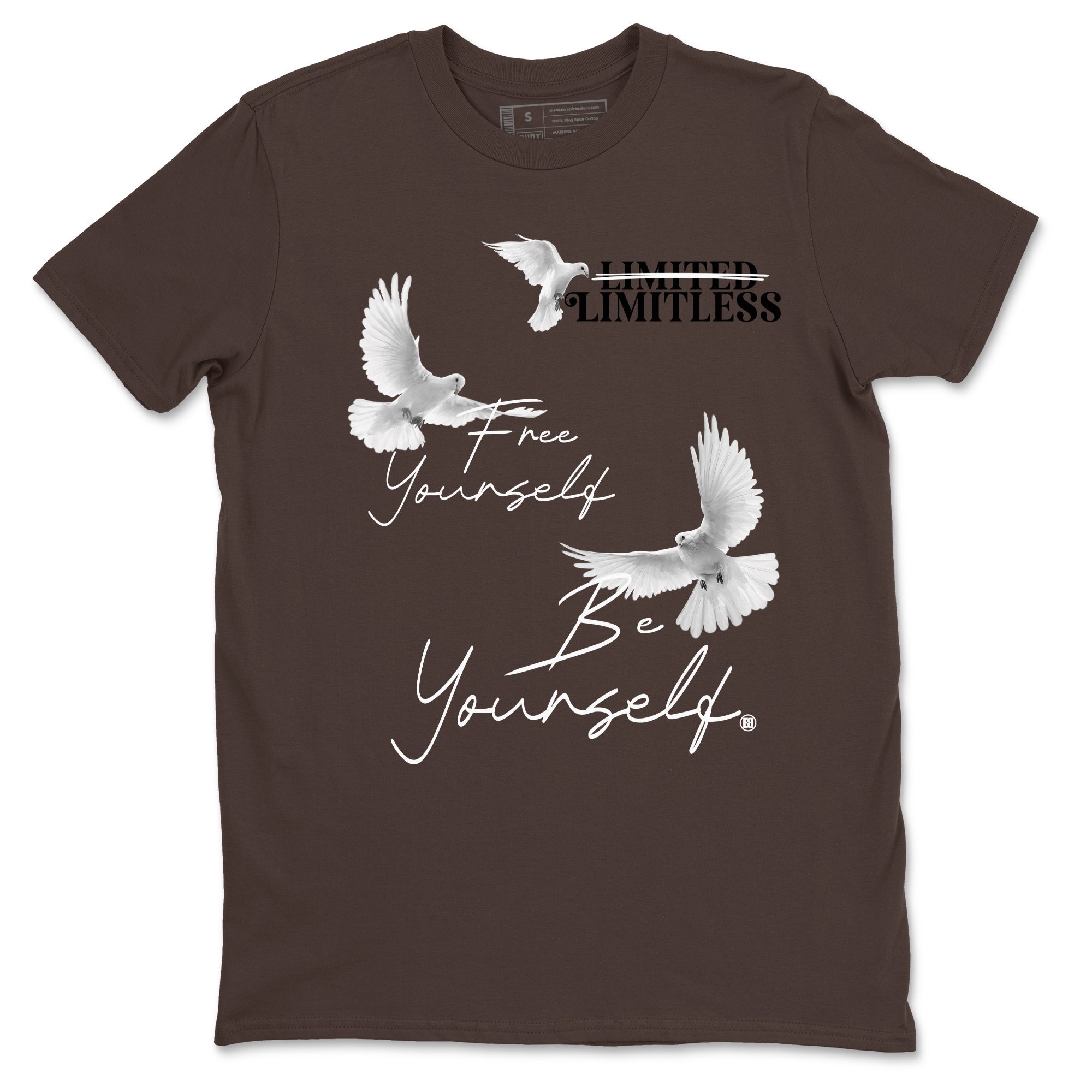 Free Yourself Be Yourself snkmatch Tees - Air Jordan 12 Baroque Brown
