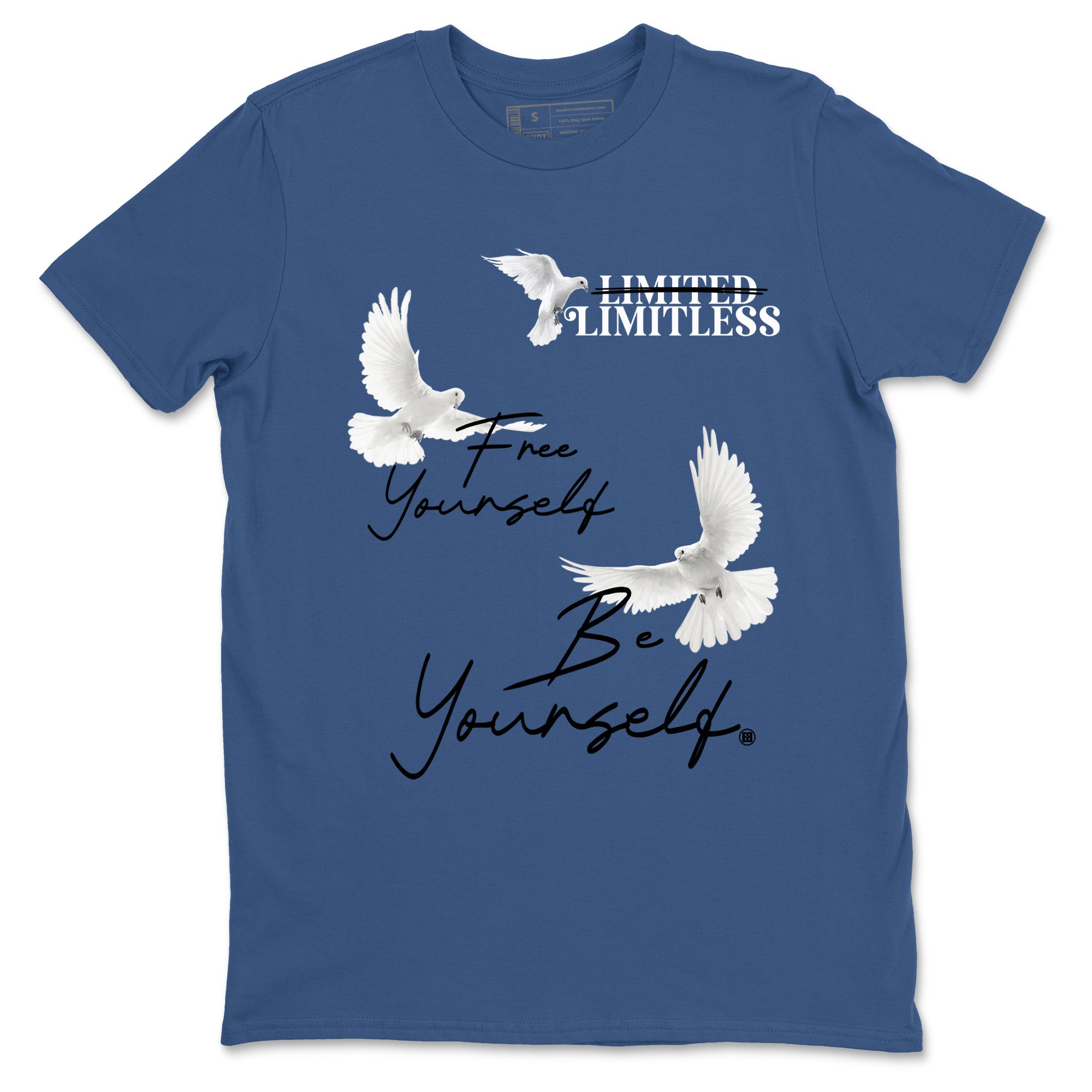 Free Yourself Be Yourself snkmatch Tees - Air Jordan 3 A Ma Maniere x Diffused Blue