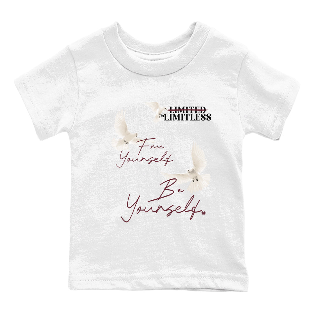 Free Yourself Be Yourself snkmatch Tees Kids - Air Jordan 4 A Ma Maniere x Fossil Stone