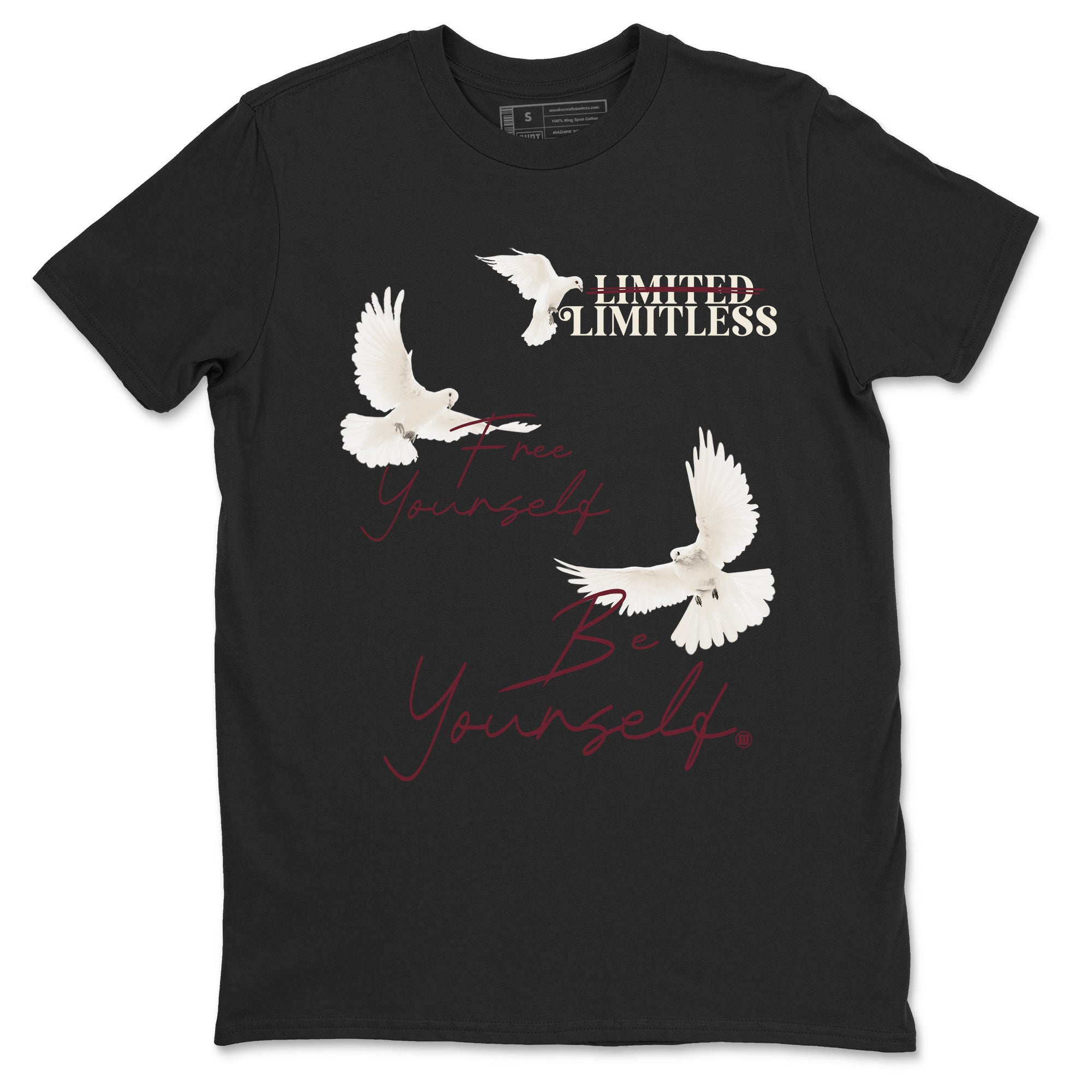 Free Yourself Be Yourself snkmatch Tees - Air Jordan 4 A Ma Maniere x Fossil Stone