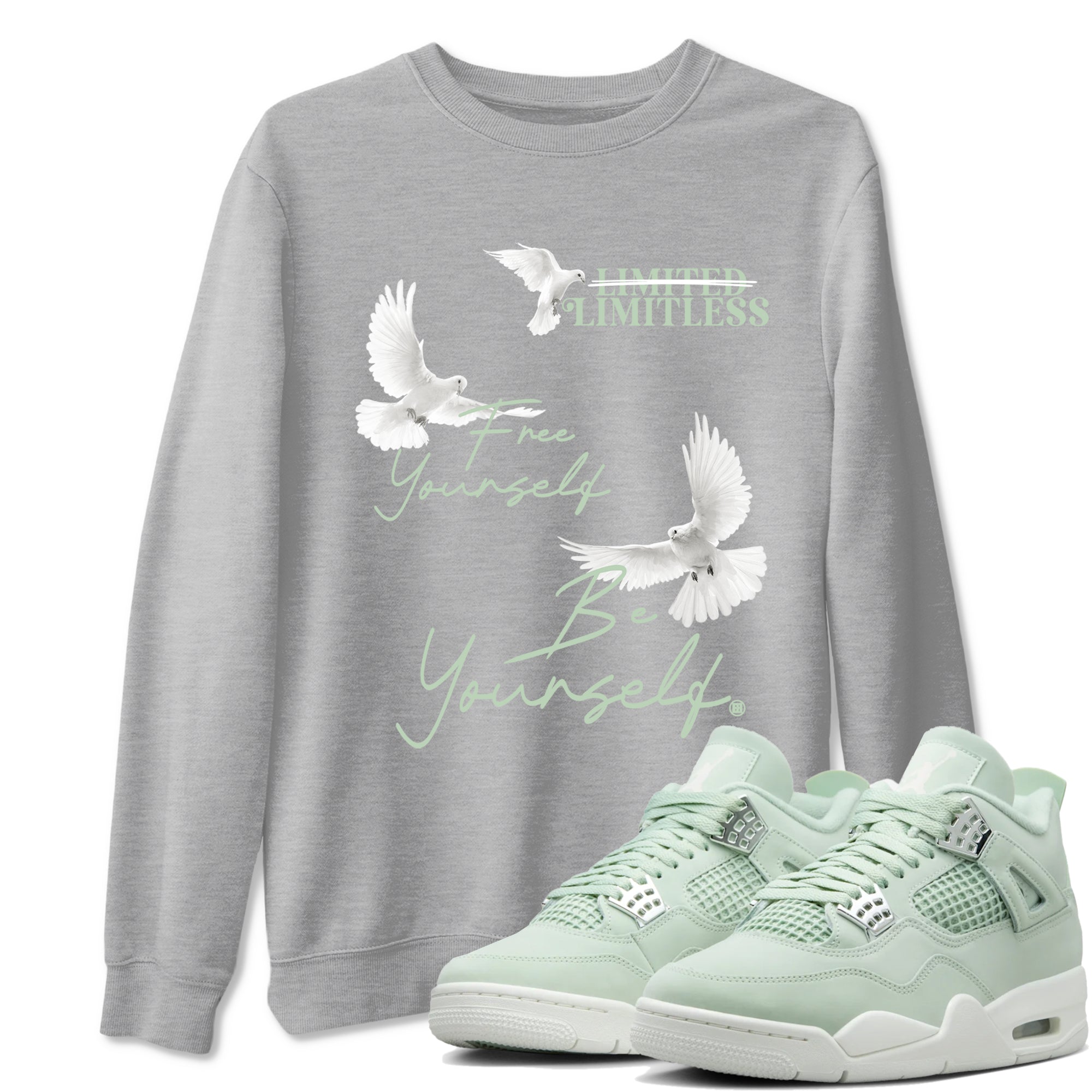 Free Yourself Be Yourself snkmatch Tees - Air Jordan 4 Abundance