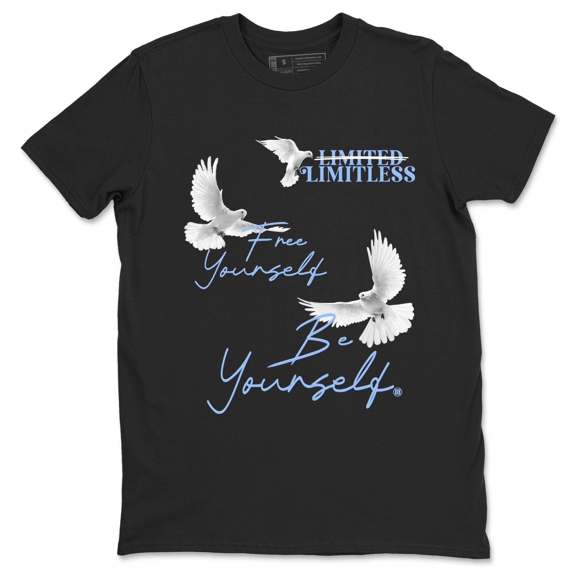 Free Yourself Be Yourself snkmatch Tees - Air Jordan 4 Forget Me Not