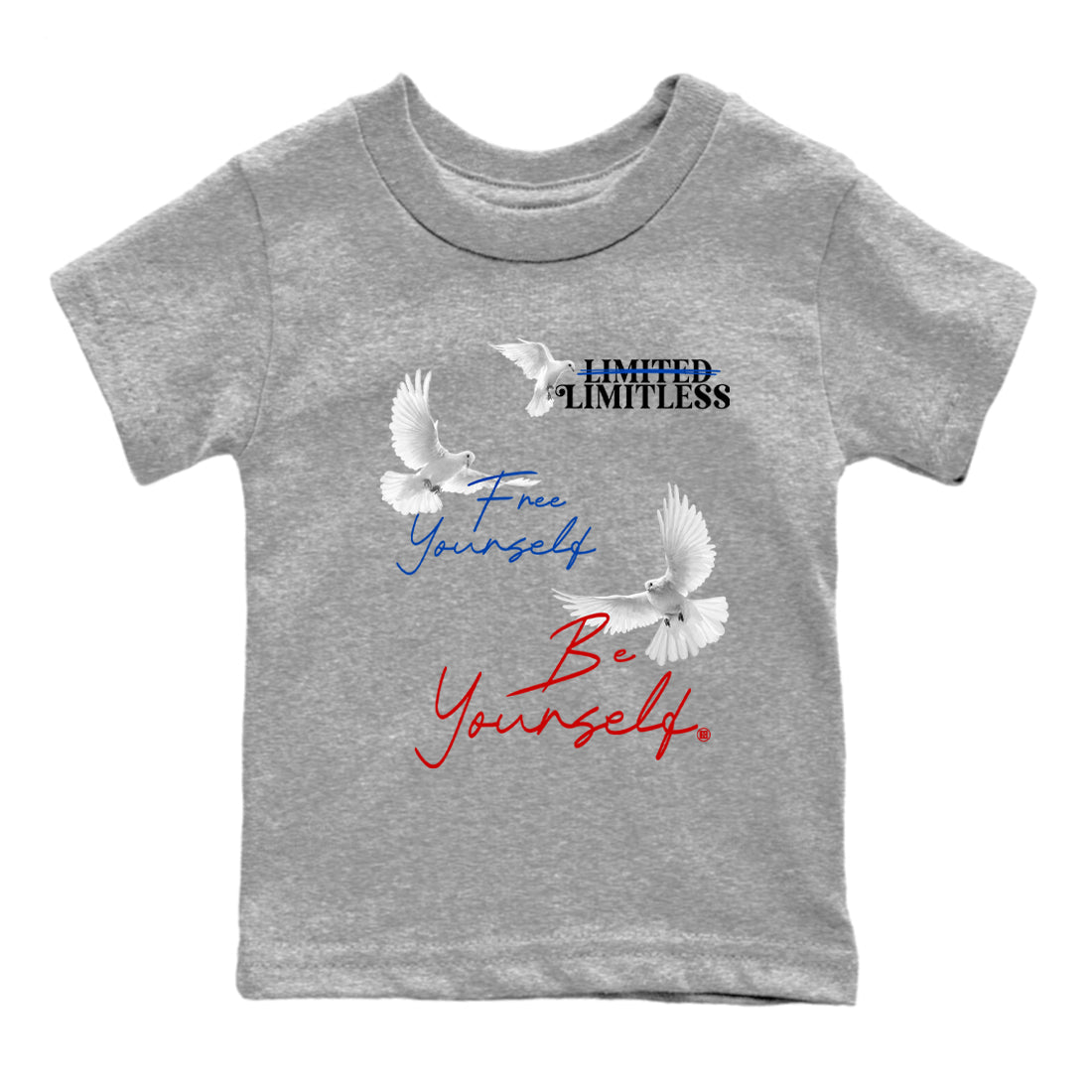 Free Yourself Be Yourself snkmatch Tees Kids - Air Jordan 4 Rare Air