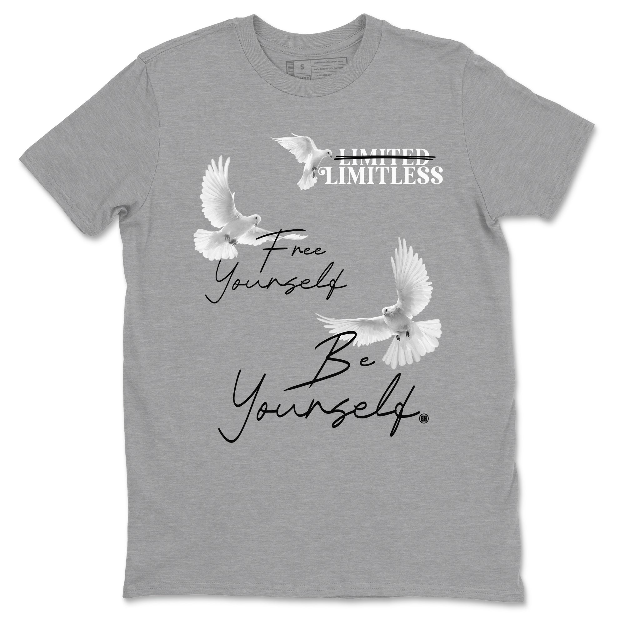 Free Yourself Be Yourself snkmatch Tees - Air Jordan 4 Wet Cement