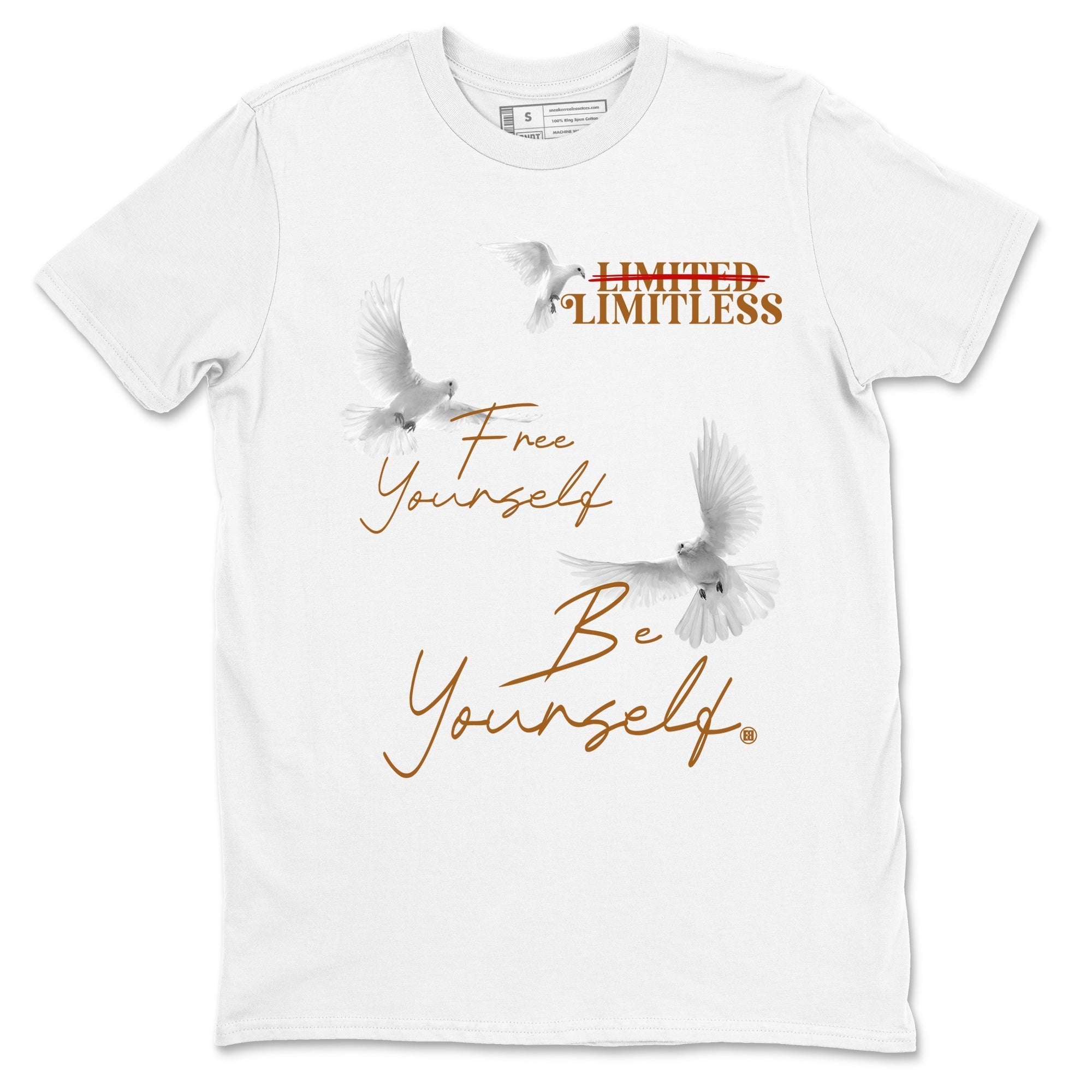 Free Yourself Be Yourself snkmatch Tees - Air Jordan 5 Archaeo Brown