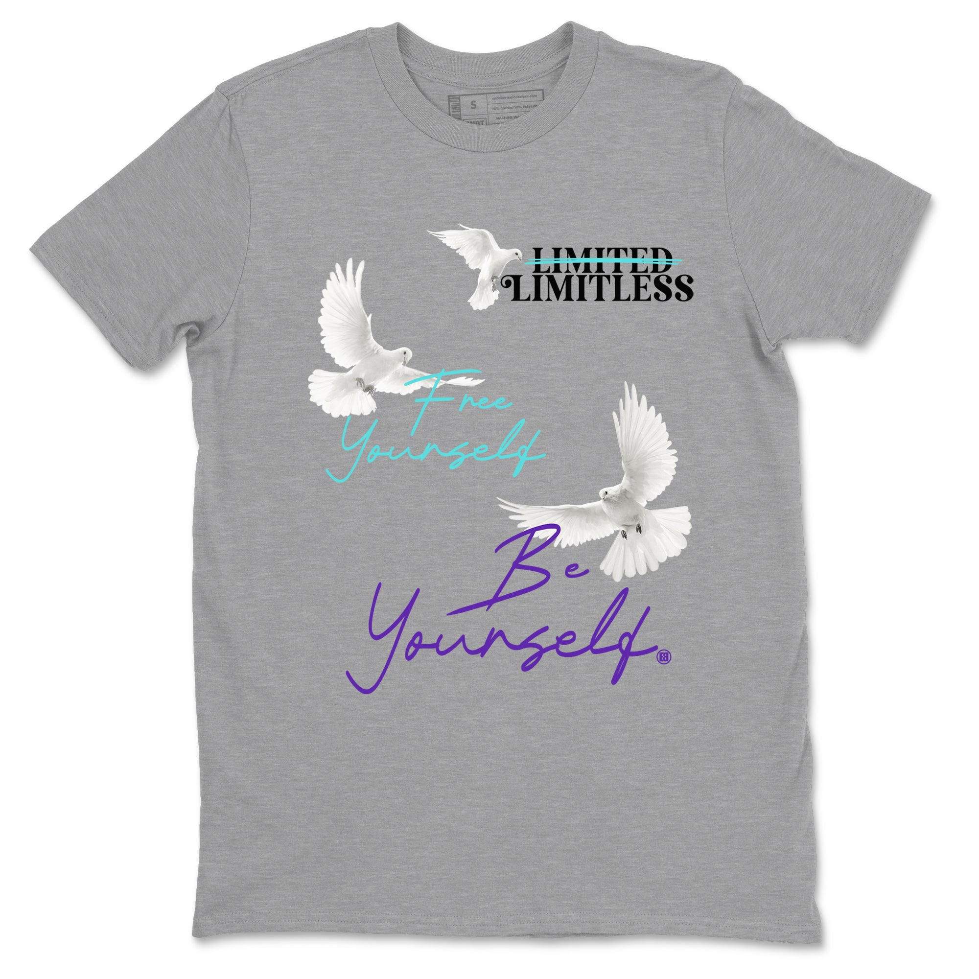 Free Yourself Be Yourself snkmatch Tees - Air Jordan 5 Grape