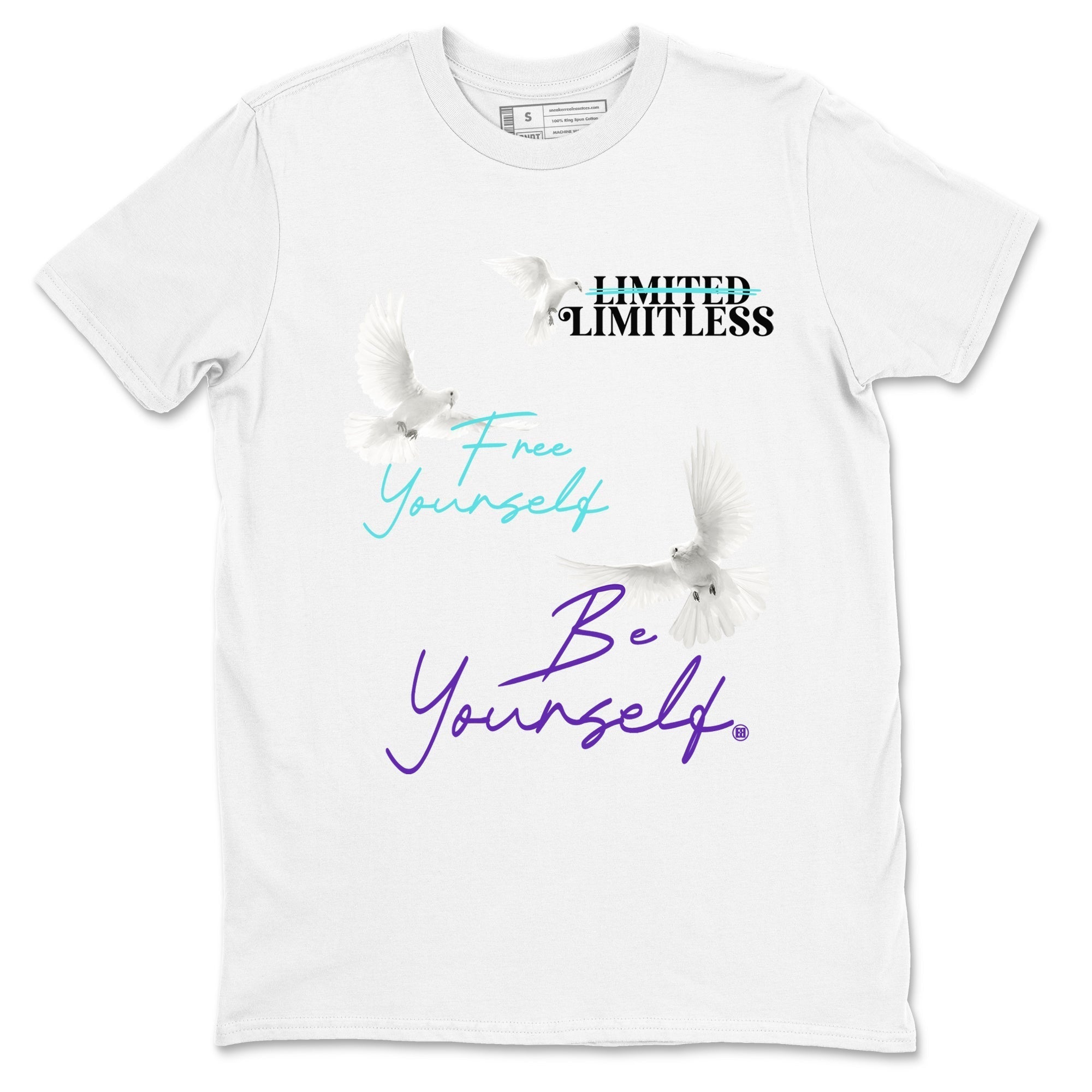 Free Yourself Be Yourself snkmatch Tees - Air Jordan 5 Grape