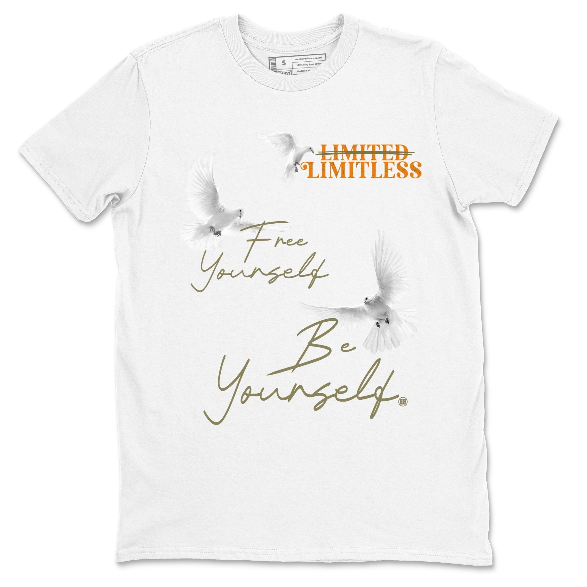 Free Yourself Be Yourself snkmatch Tees - Air Jordan 5 Olive