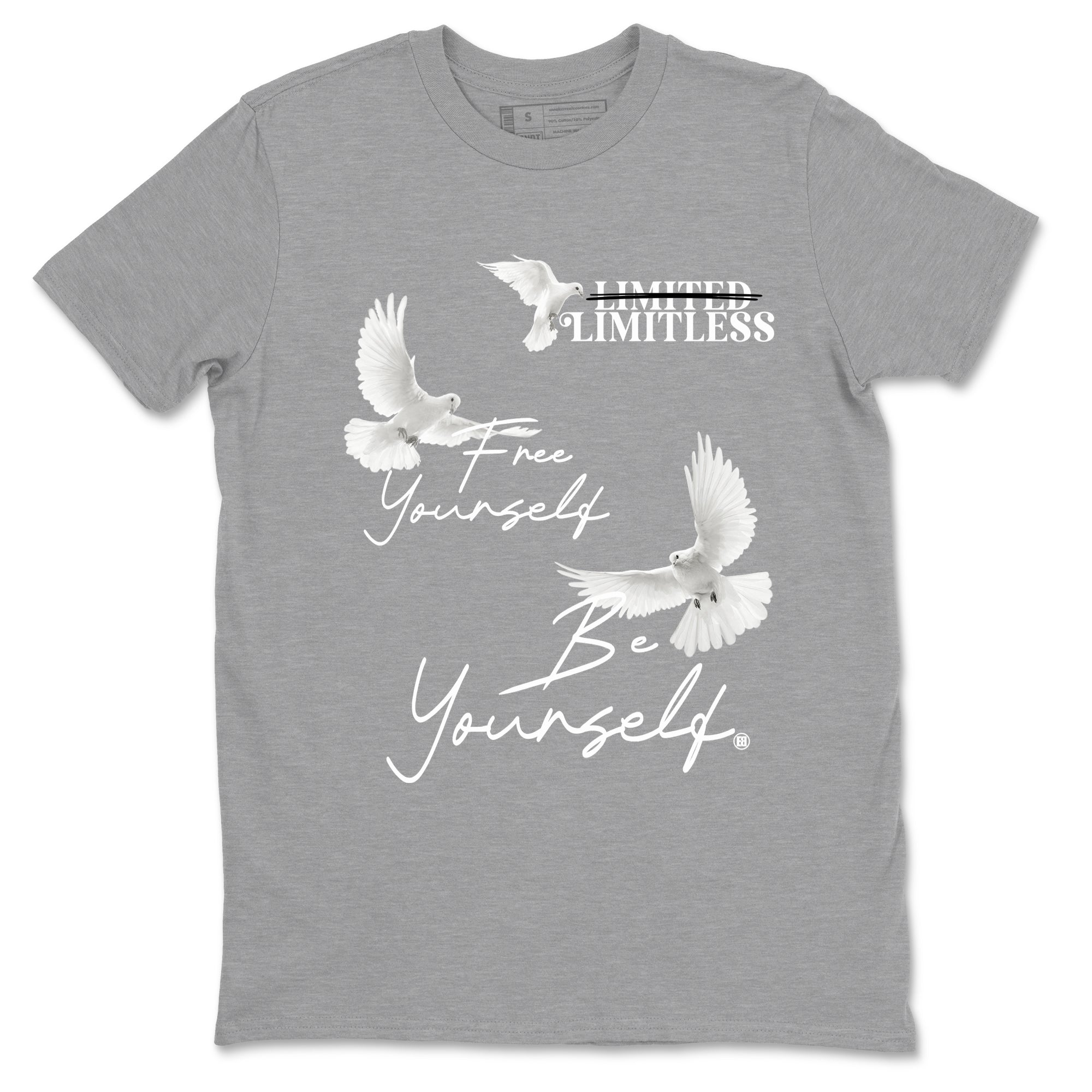 Free Yourself Be Yourself snkmatch Tees - Air Jordan 9 Cool Grey