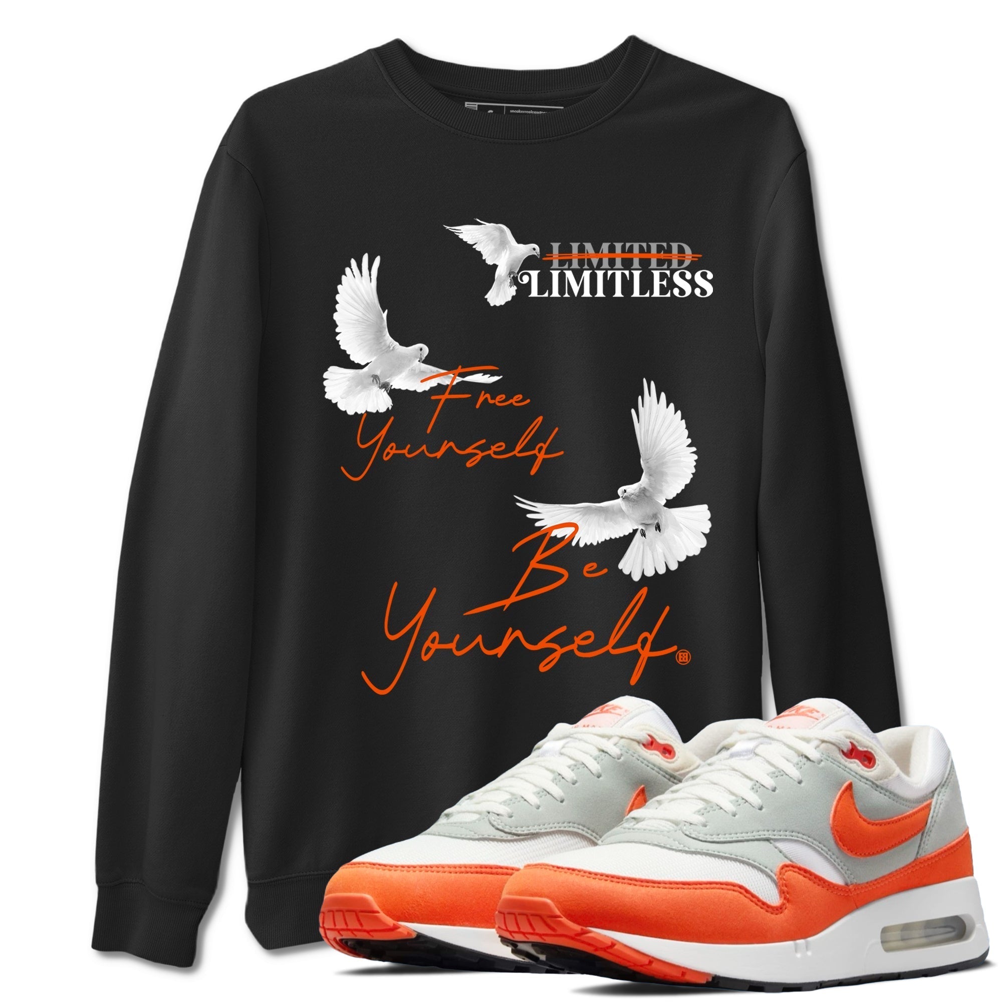 Free Yourself Be Yourself snkmatch Tees - Air Max 1 Cosmic Clay