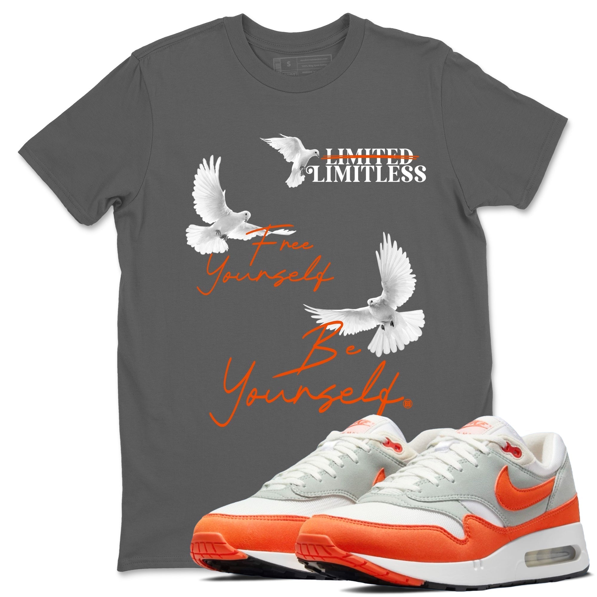 Free Yourself Be Yourself snkmatch Tees - Air Max 1 Cosmic Clay