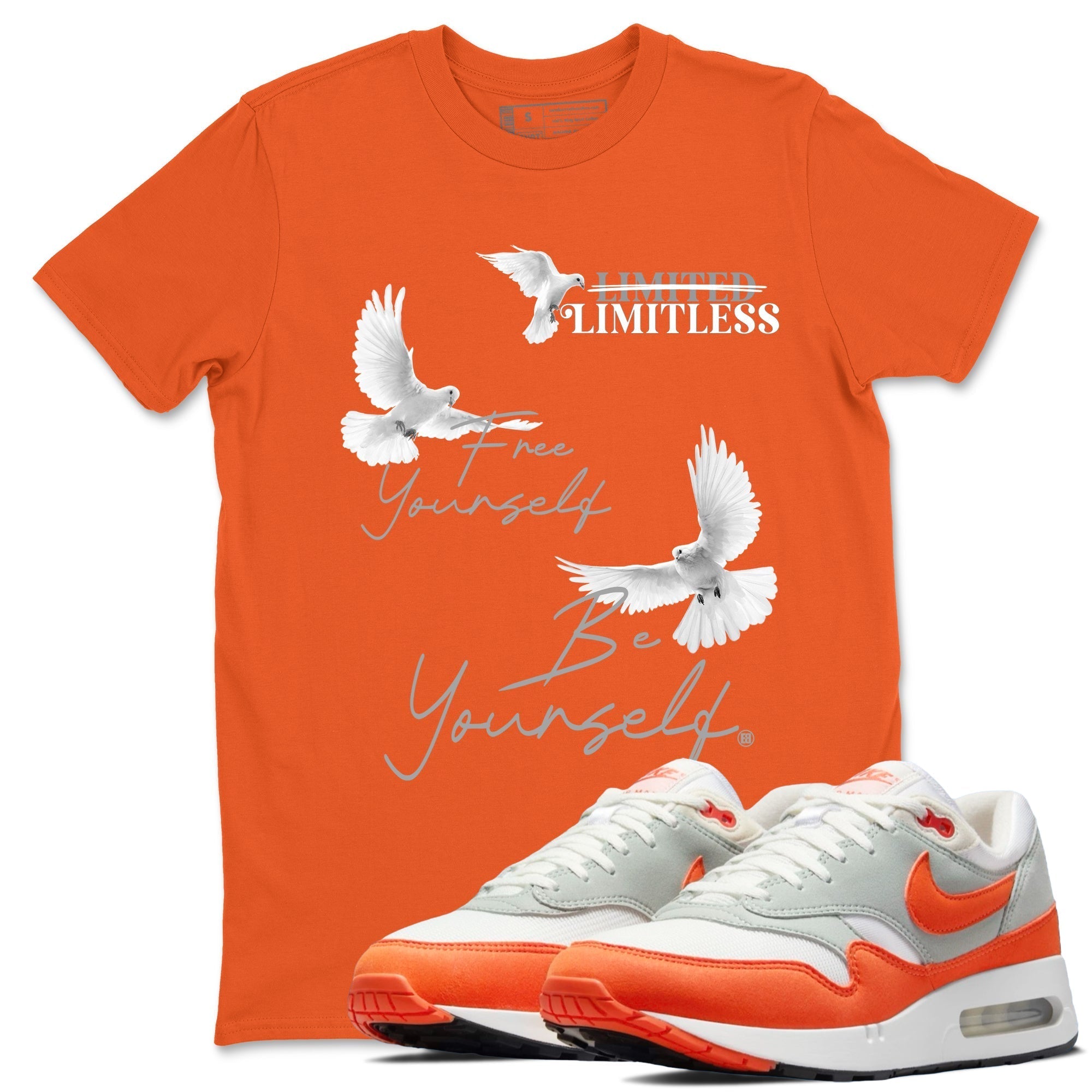 Free Yourself Be Yourself snkmatch Tees - Air Max 1 Cosmic Clay