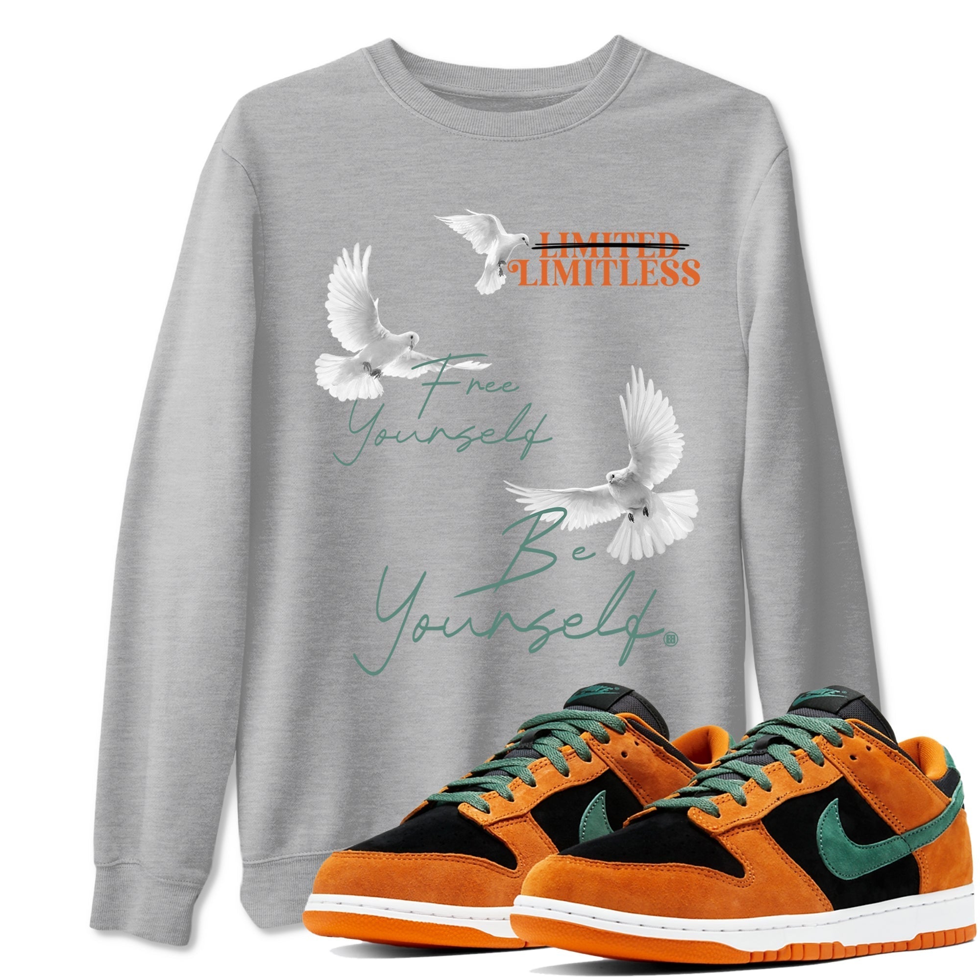 Free Yourself Be Yourself snkmatch Tees - Dunk Ceramic