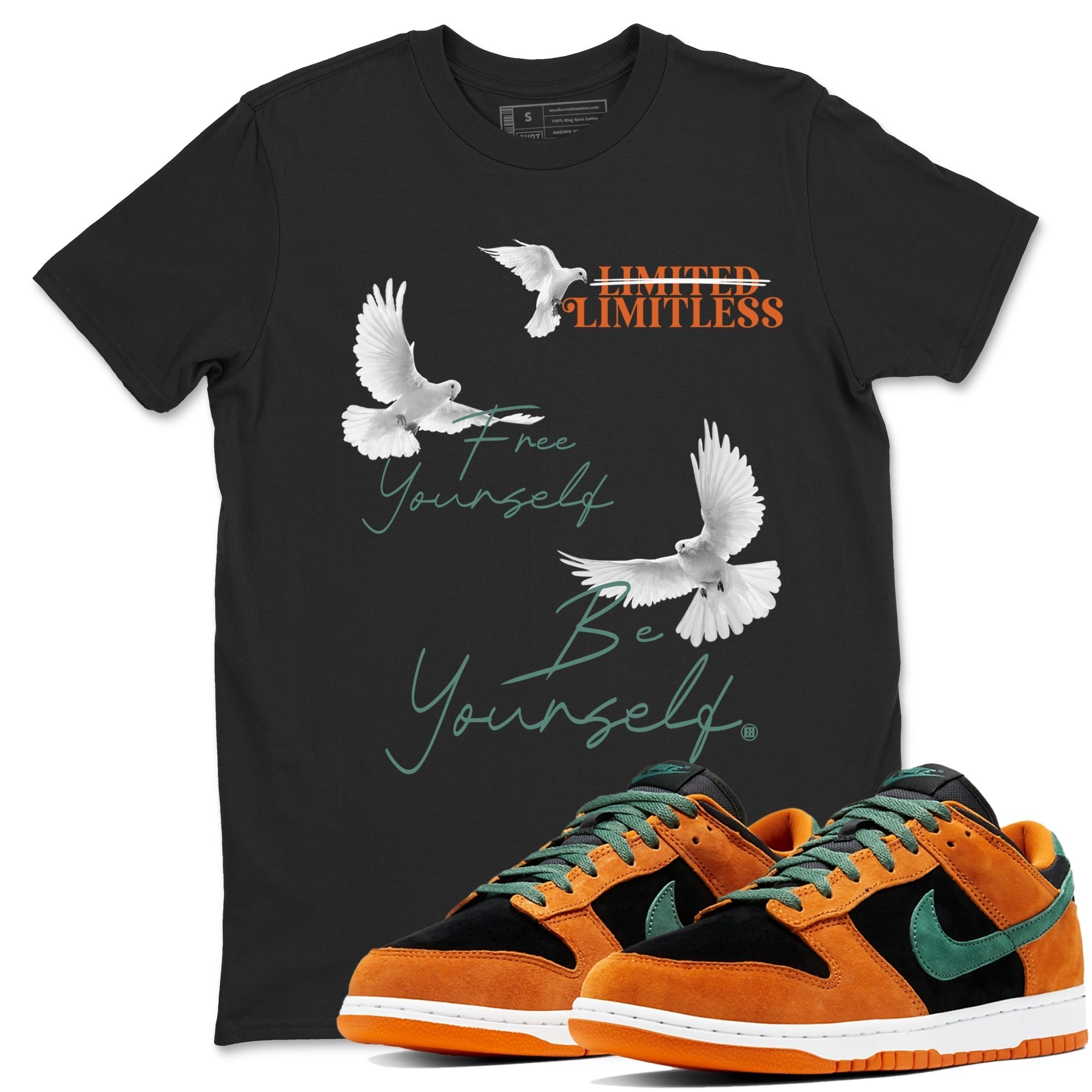 Free Yourself Be Yourself snkmatch Tees - Dunk Ceramic