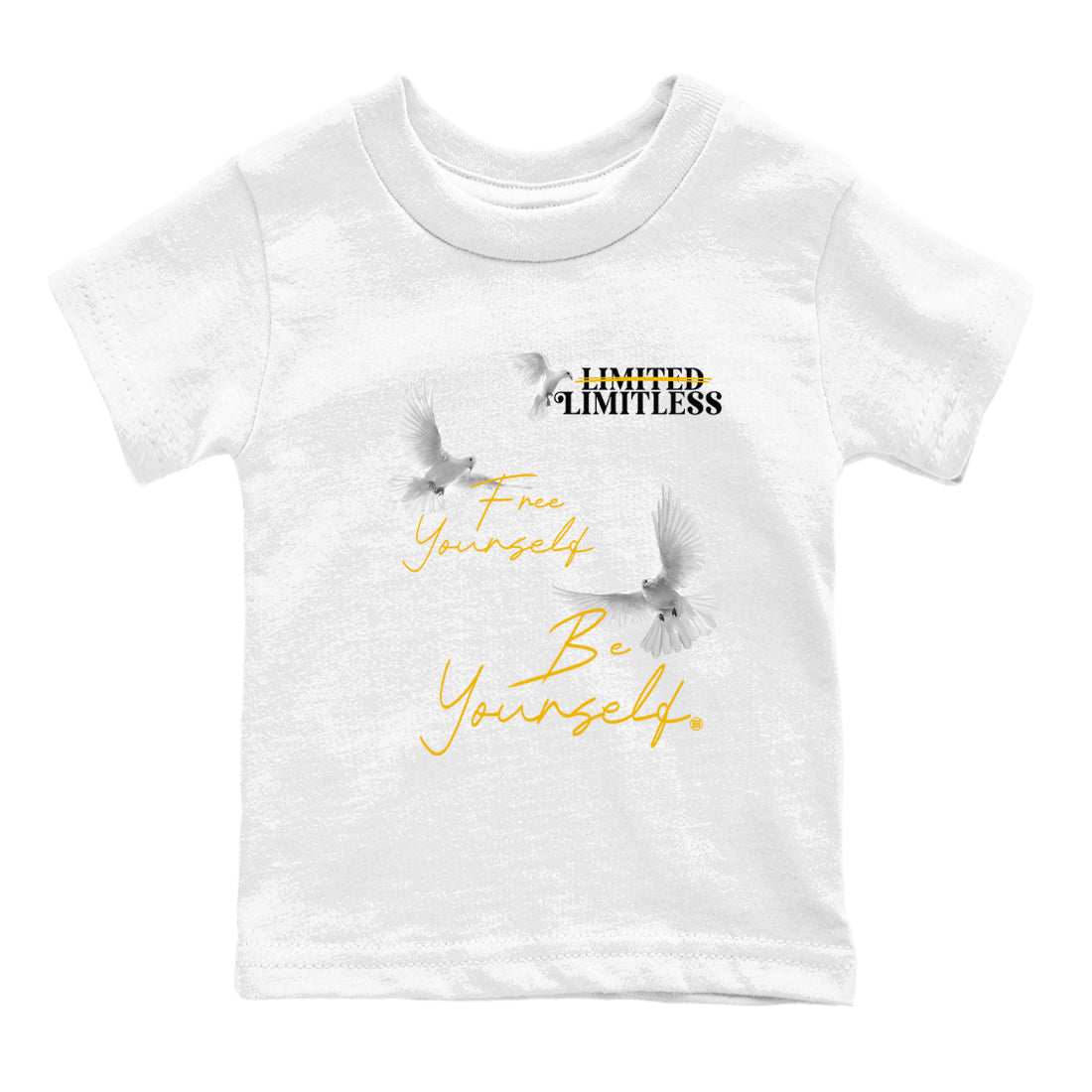 Free Yourself Be Yourself snkmatch Tees Kids - Dunk High Pollen