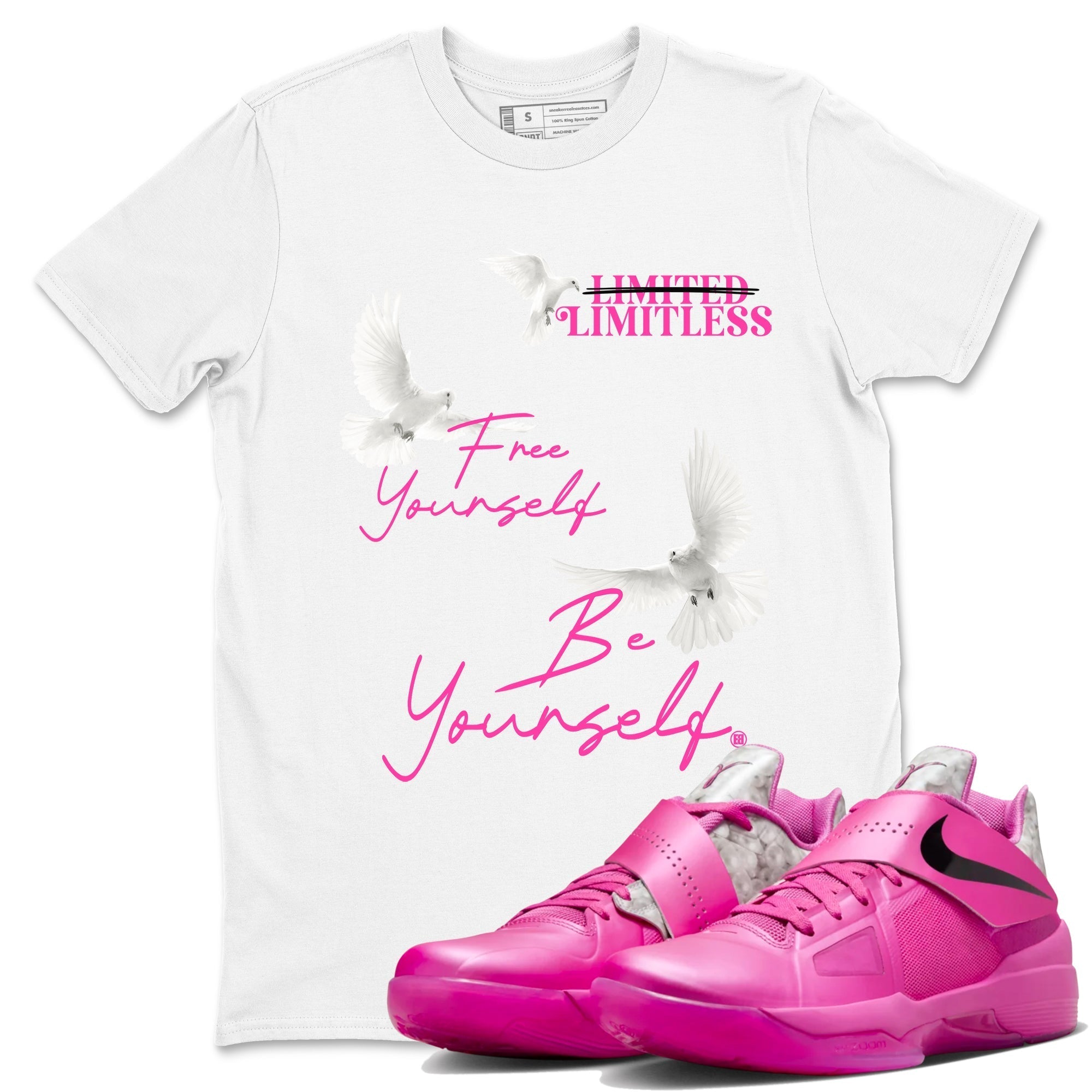 Free Yourself Be yourself snkmatch Tees - Nike KD 4 Aunt Pearl