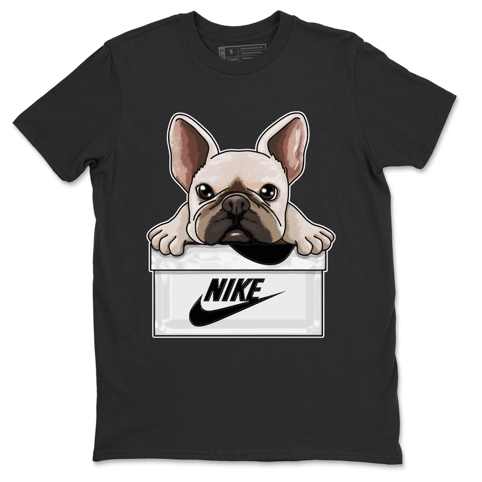 French Bulldog Unisex Tops - Air Jordan 1 Black White