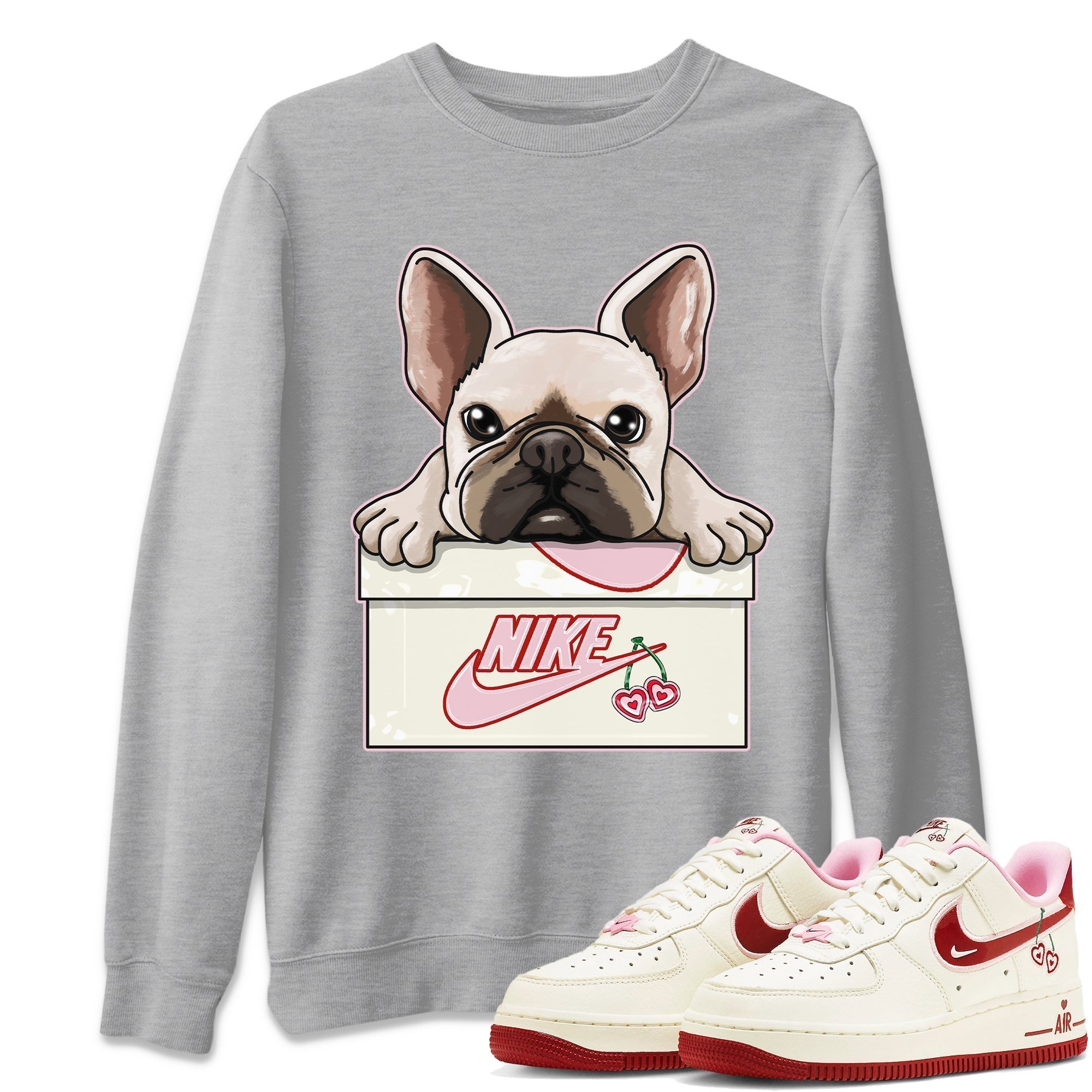 French Bulldog Unisex Tops - Air Force 1 Valentines Day