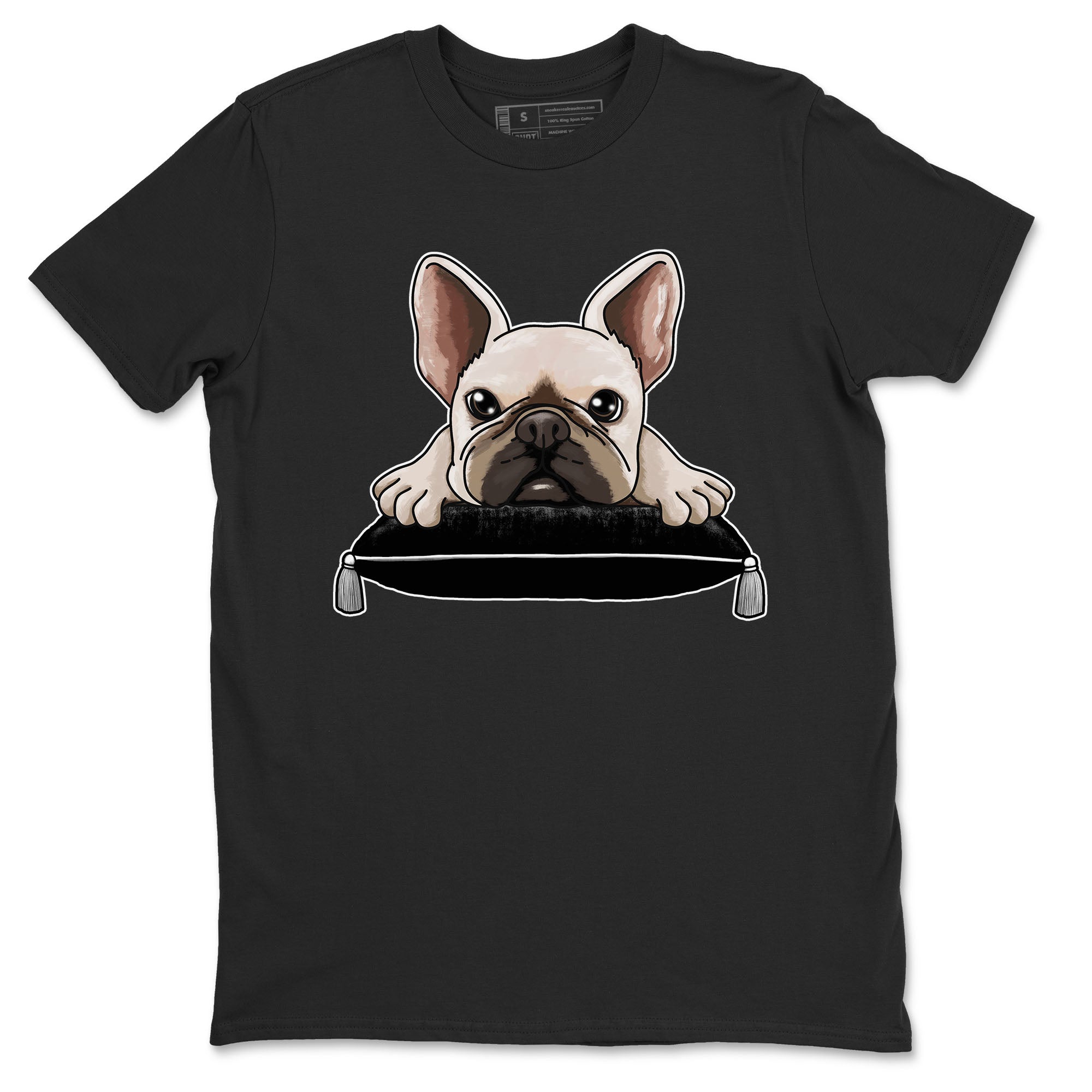 French Bulldog snkmatch Tees - Air Jordan 1 Black White
