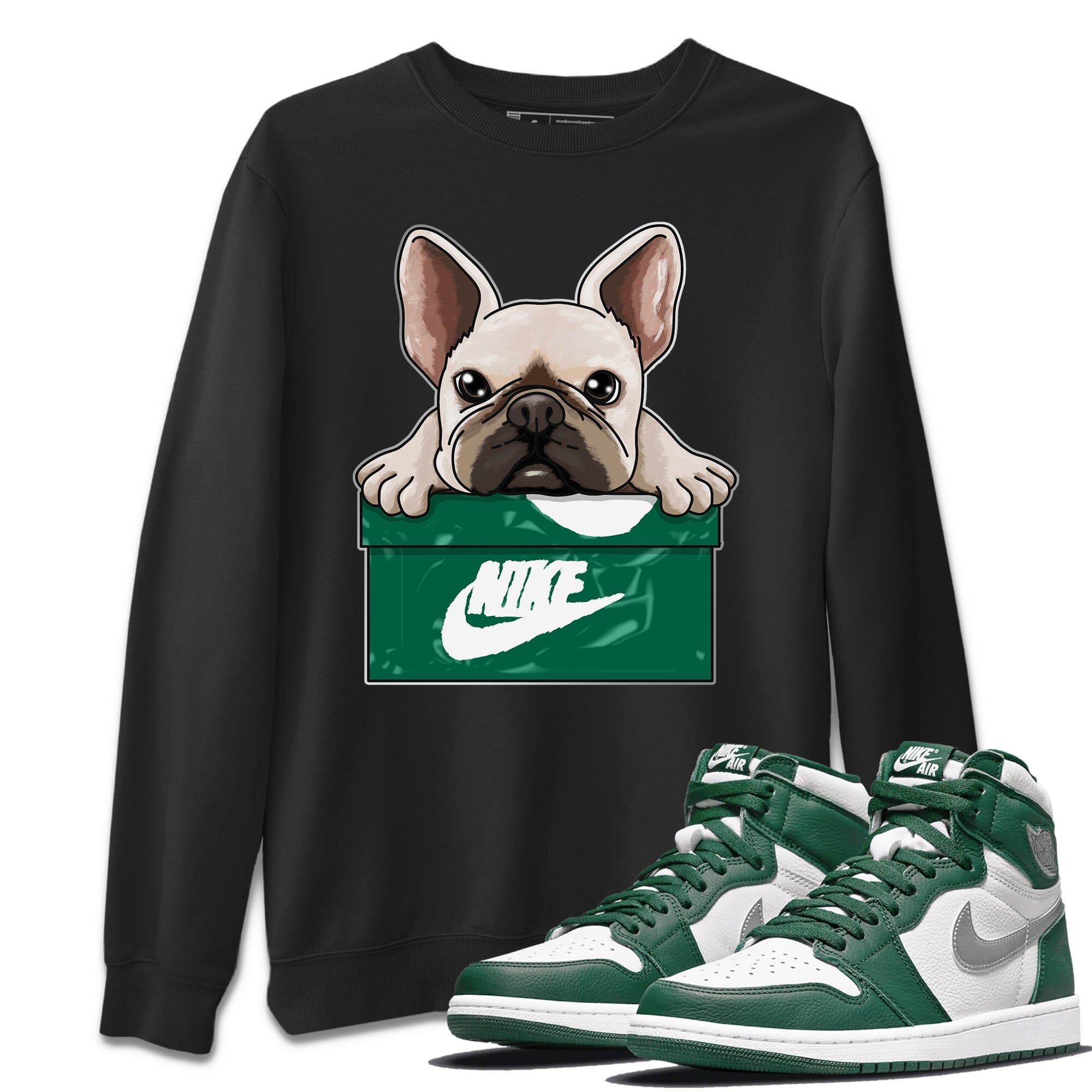 French Bulldog Unisex Tops - Air Jordan 1 Gorge Green
