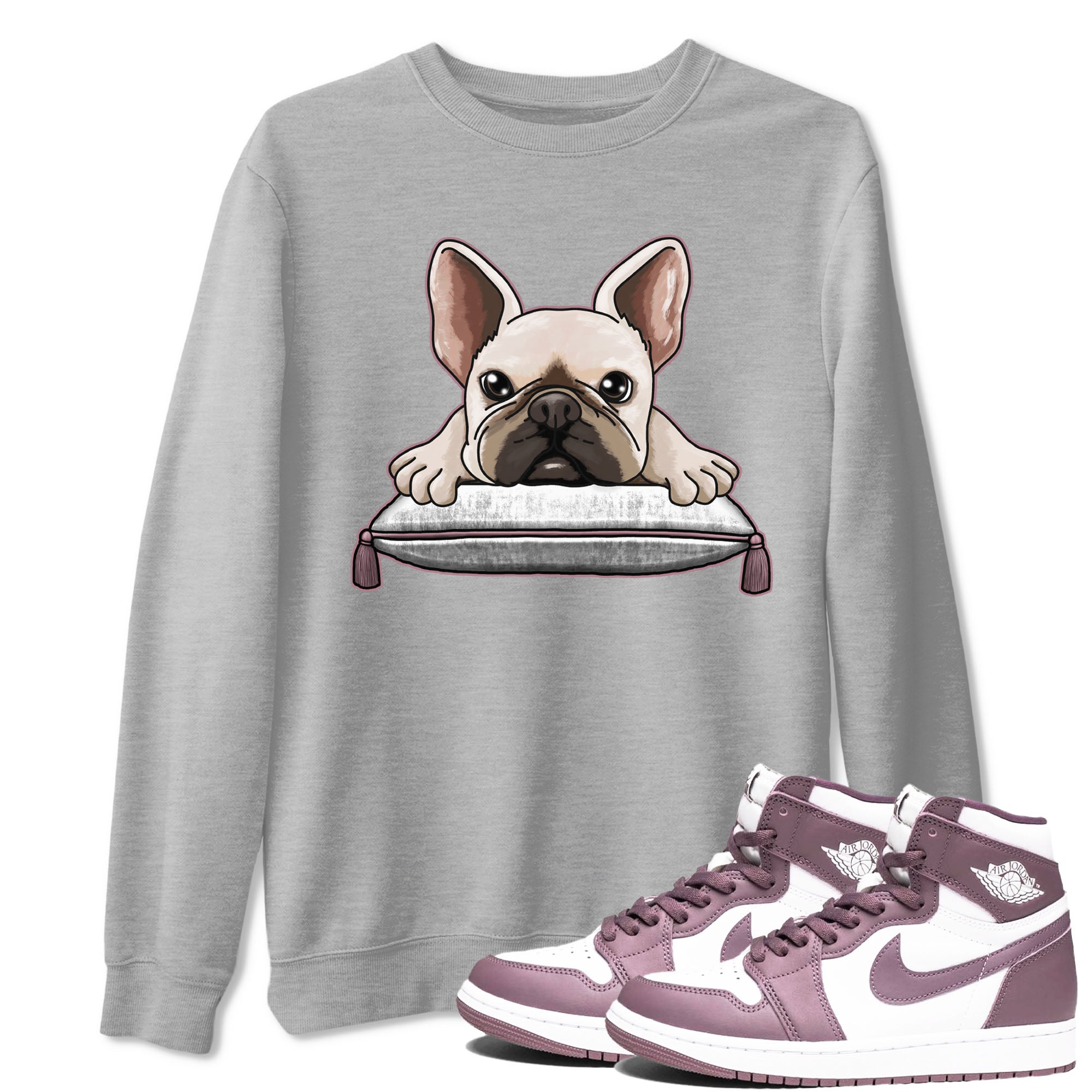 French Bulldog snkmatch Tee - Air Jordan 1 Mauve