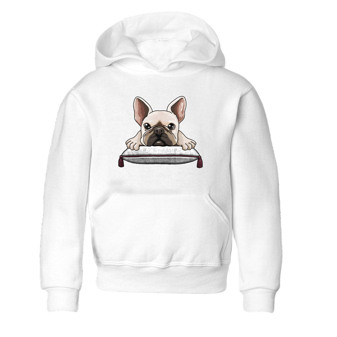 French Bulldog snkmatch Tees Kids - Air Jordan 1 Metallic Burgundy