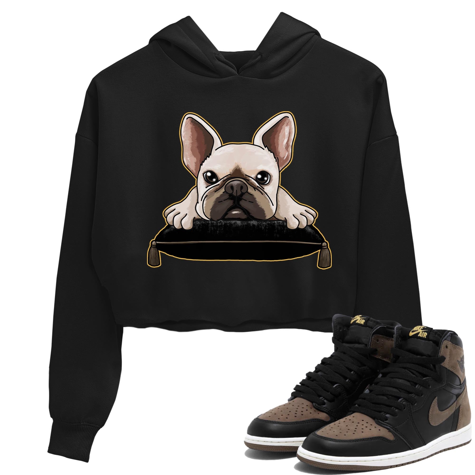 French Bulldog snkmatch Women's Top - Air Jordan 1 Palomino