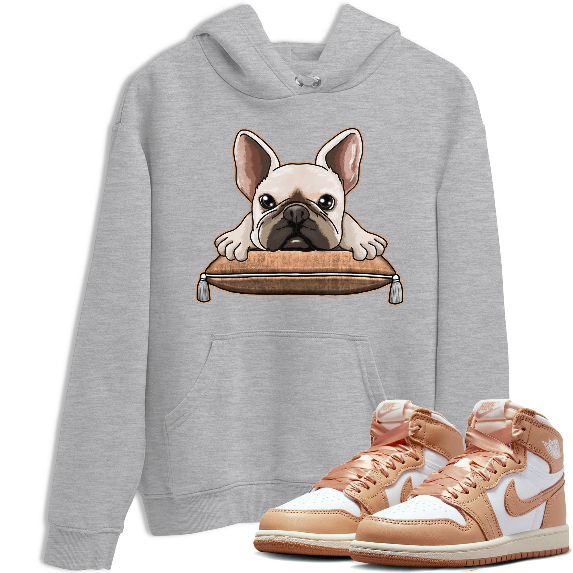 French Bulldog snkmatch Tee - Air Jordan 1 Praline