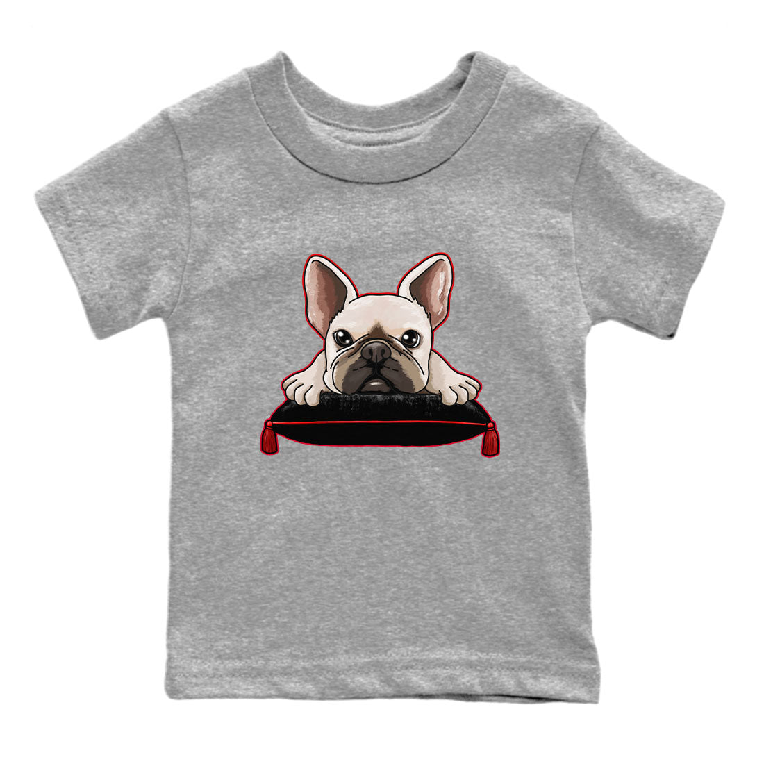 French Bulldog snkmatch Tee Kids - Air Jordan 1 Satin Bred
