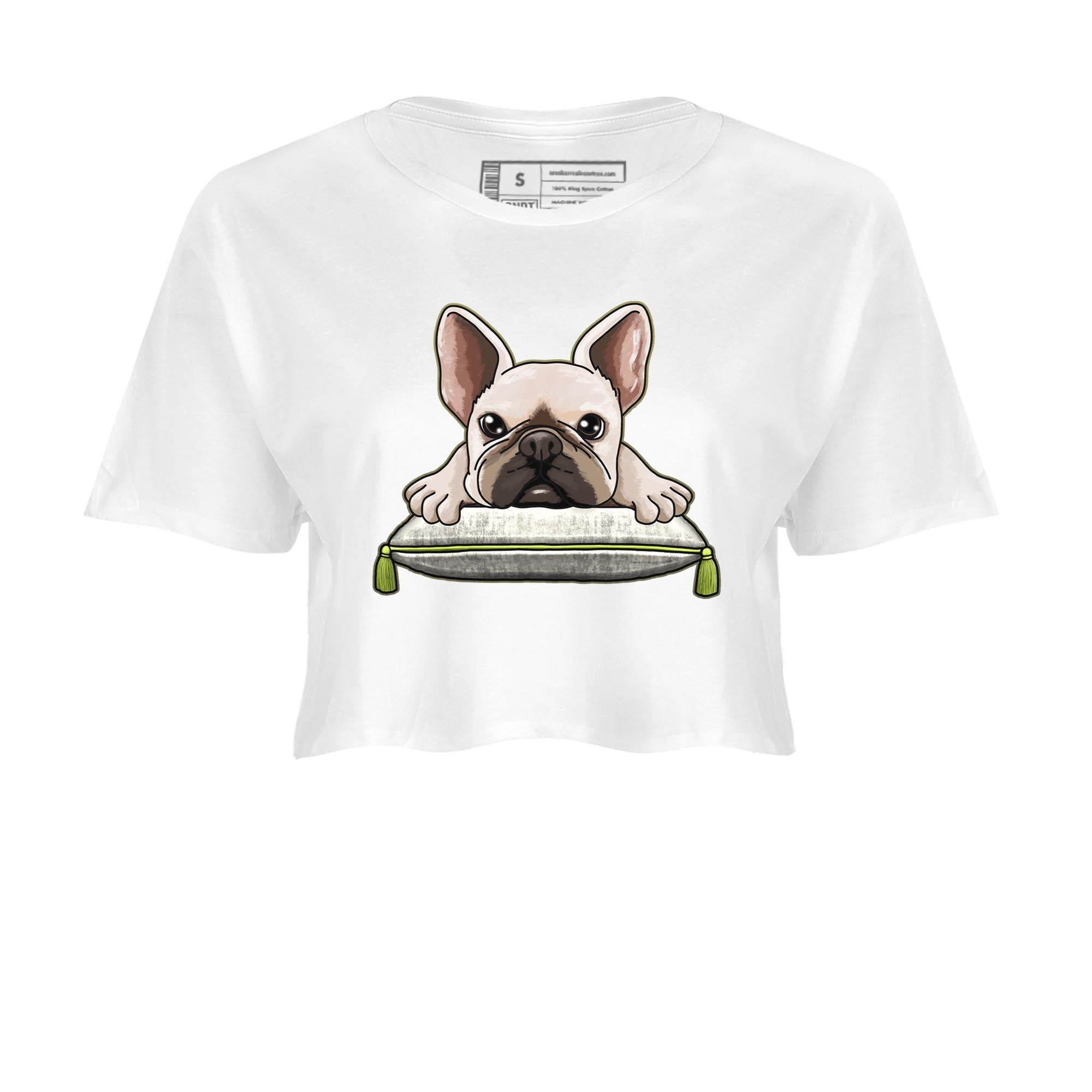 French Bulldog snkmatch Women's Top - Air Jordan 1 Travis Scott Golf Olive