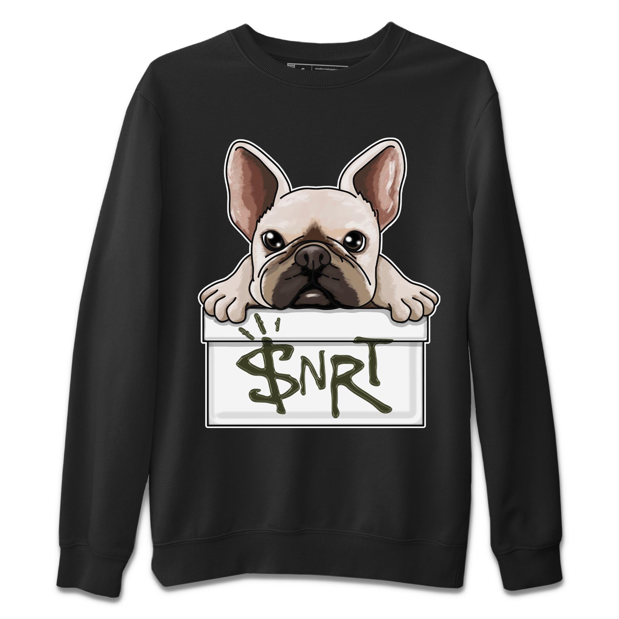 French Bulldog Unisex Tops - Air Jordan 1 Travis Scott Olive