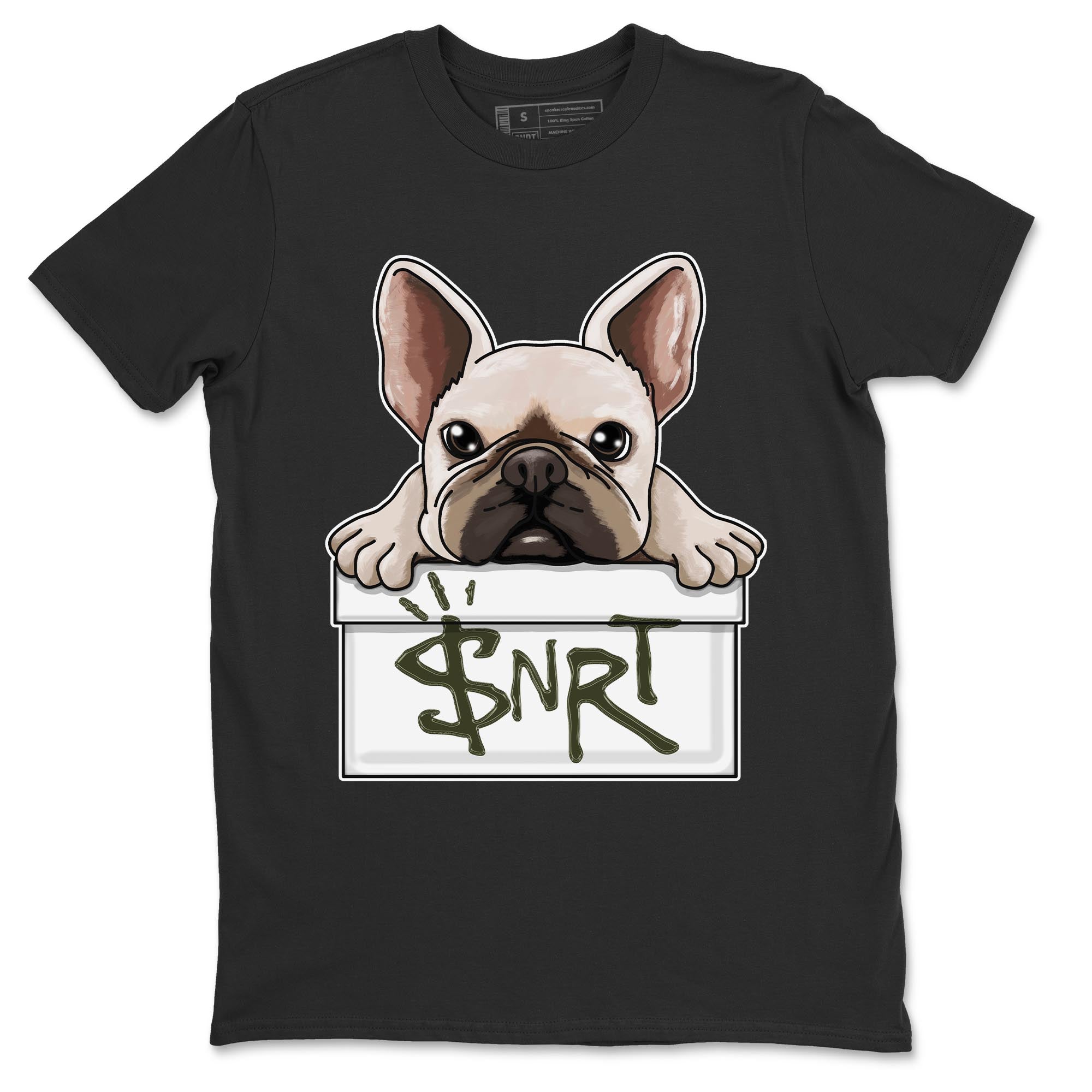 French Bulldog Unisex Tops - Air Jordan 1 Travis Scott Olive