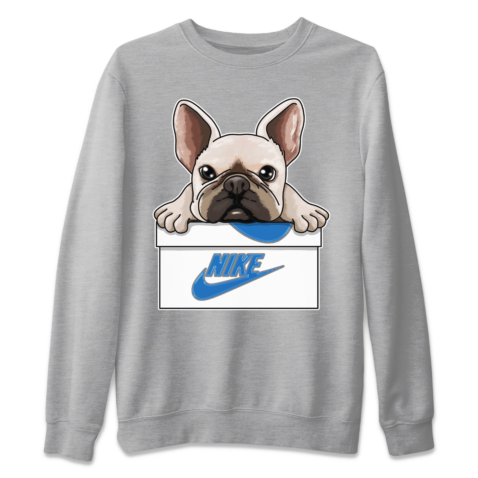 French Bulldog Unisex Tops - Air Jordan 1 True Blue