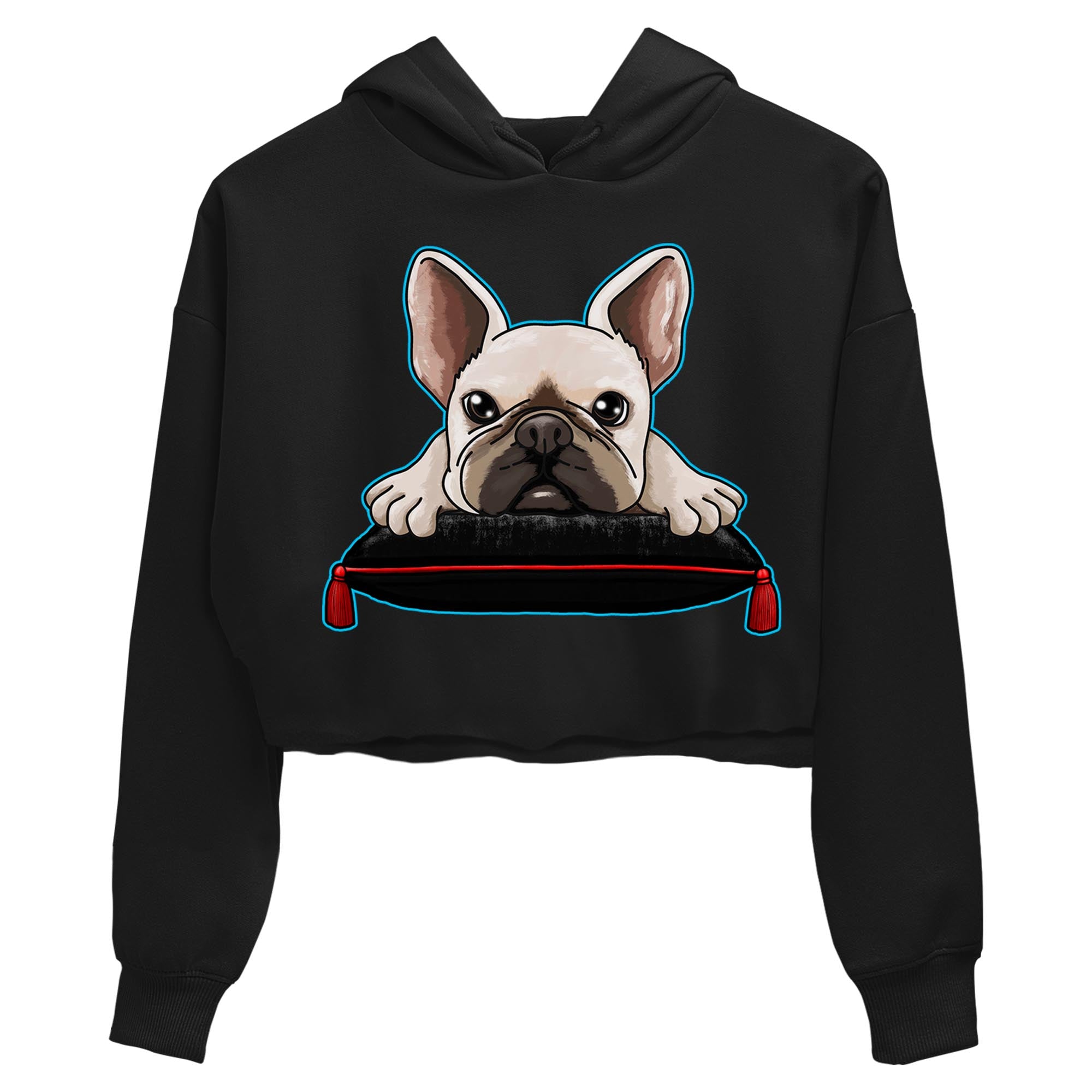 French Bulldog snkmatch Women's Top - Air Jordan 1 UNC to Chicago