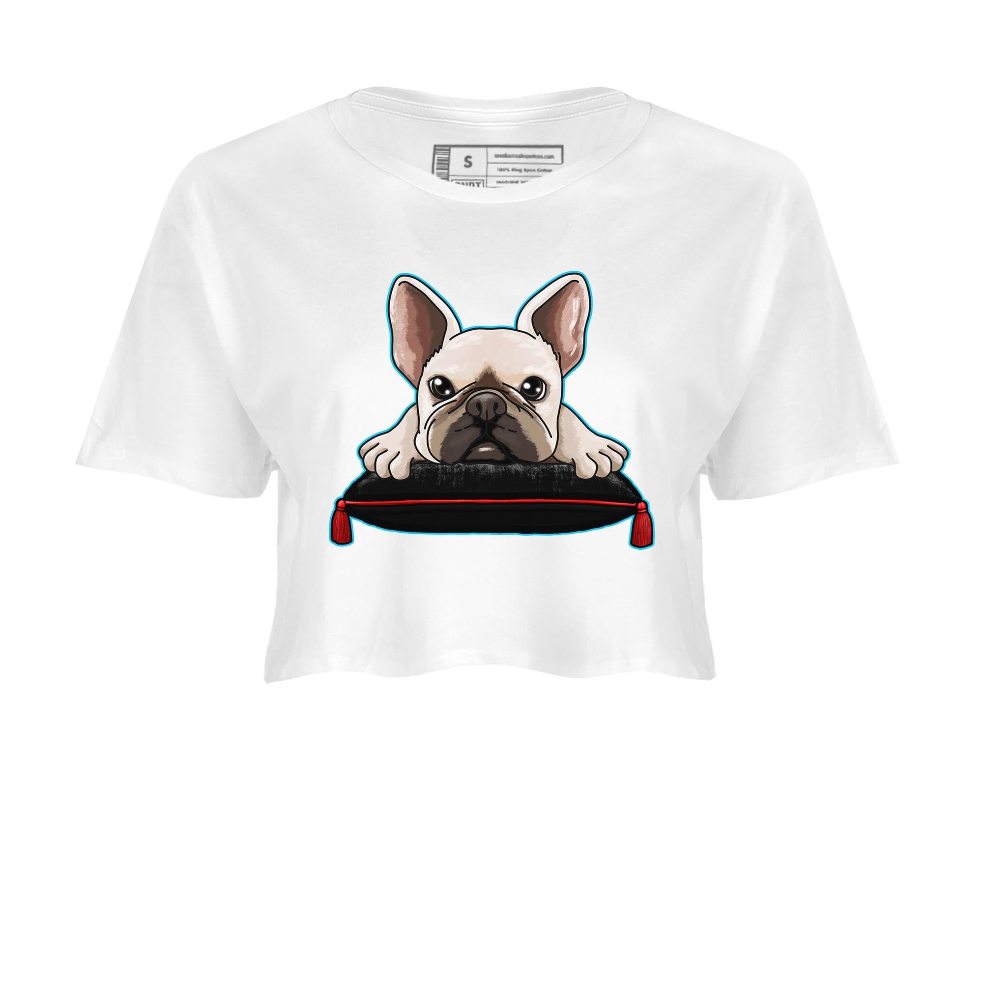 French Bulldog snkmatch Women's Top - Air Jordan 1 UNC to Chicago