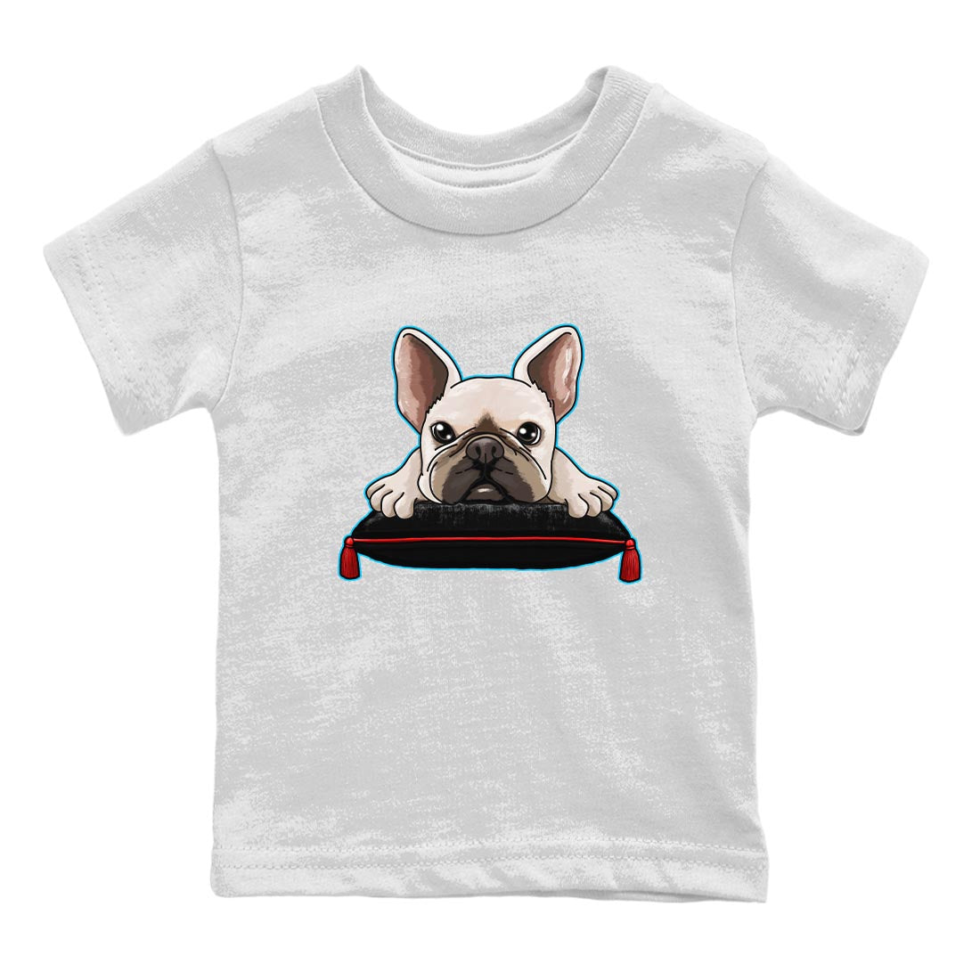 French Bulldog snkmatch Tee Kids - Air Jordan 1 UNC to Chicago
