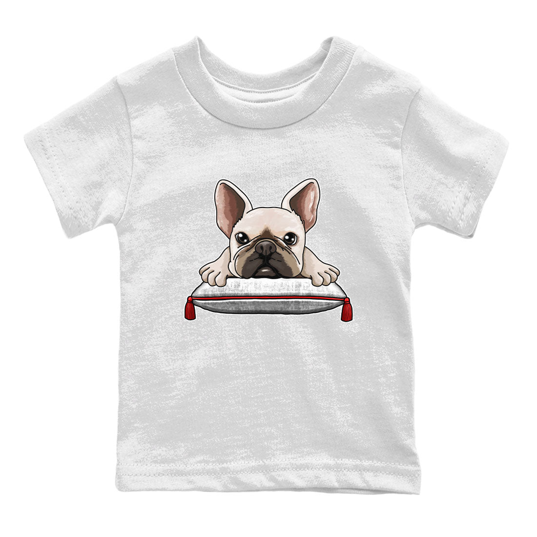 French Bulldog snkmatch Tee Kids - Air Jordan 1 University Red
